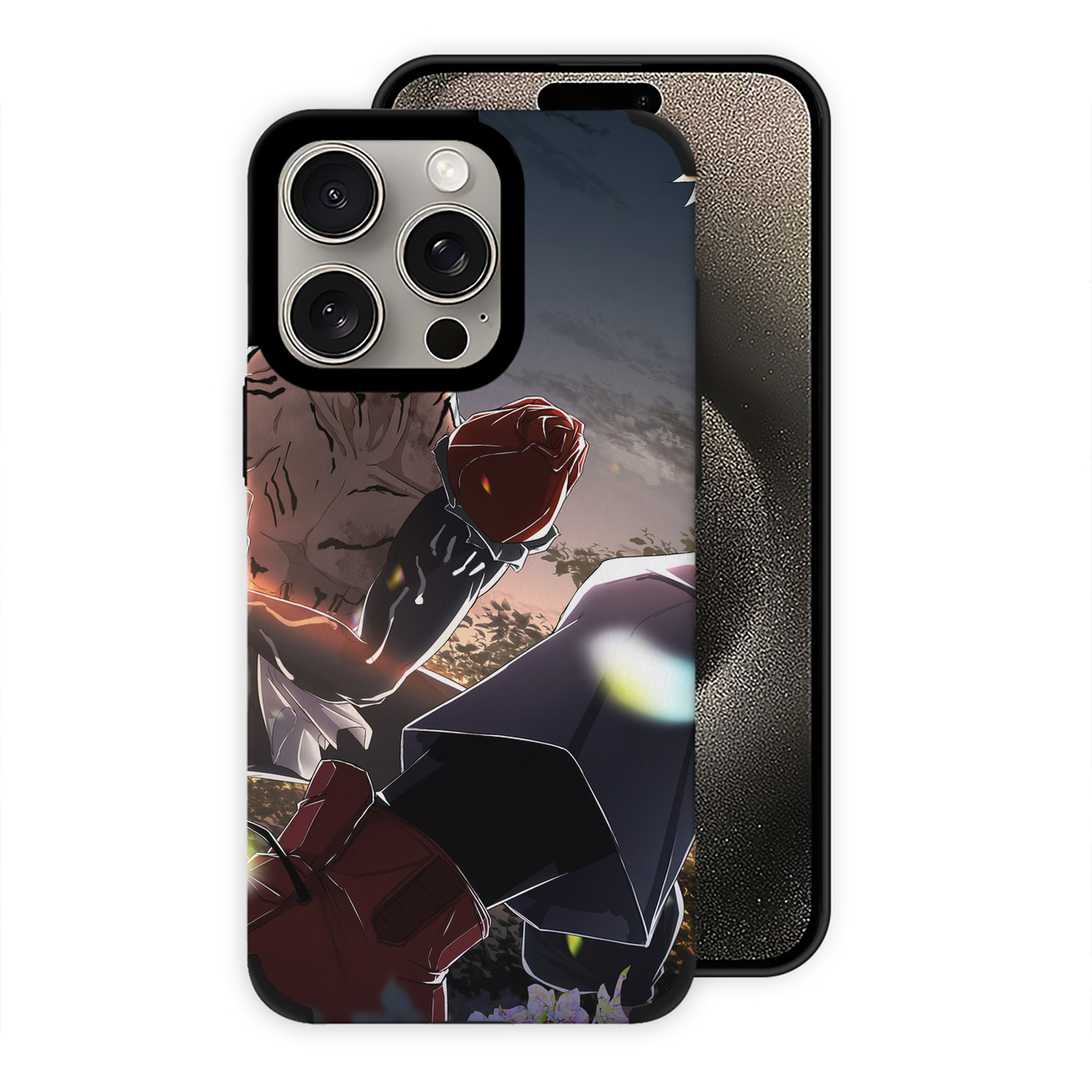 （画像用） 呪術廻戦 Jujutsu Kaisen 【iPhone15ProMax対応】 PUレザー スマホケース 耐衝撃＆黄変防止