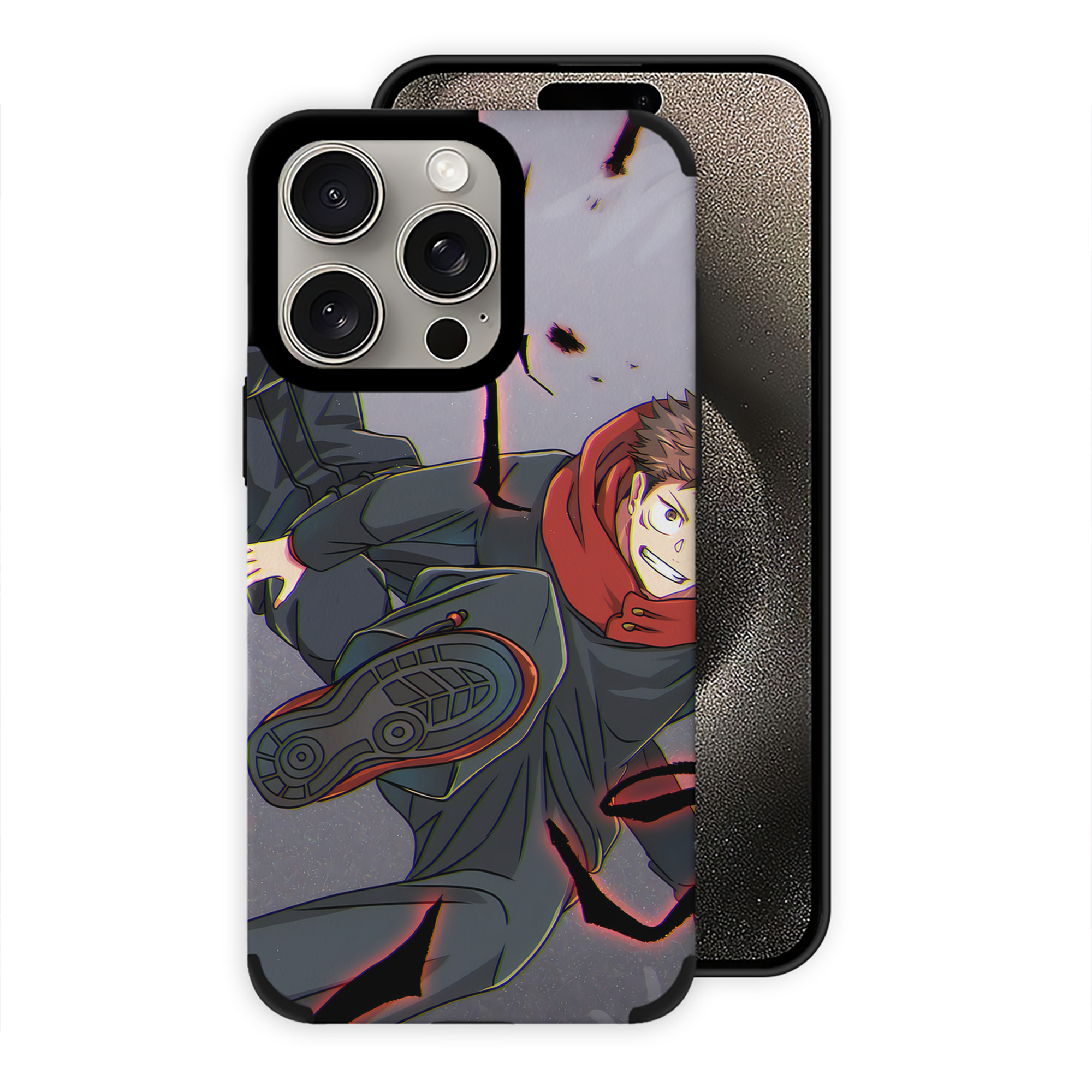 （画像用） 呪術廻戦 Jujutsu Kaisen 【iPhone15ProMax対応】 PUレザー スマホケース 耐衝撃＆黄変防止