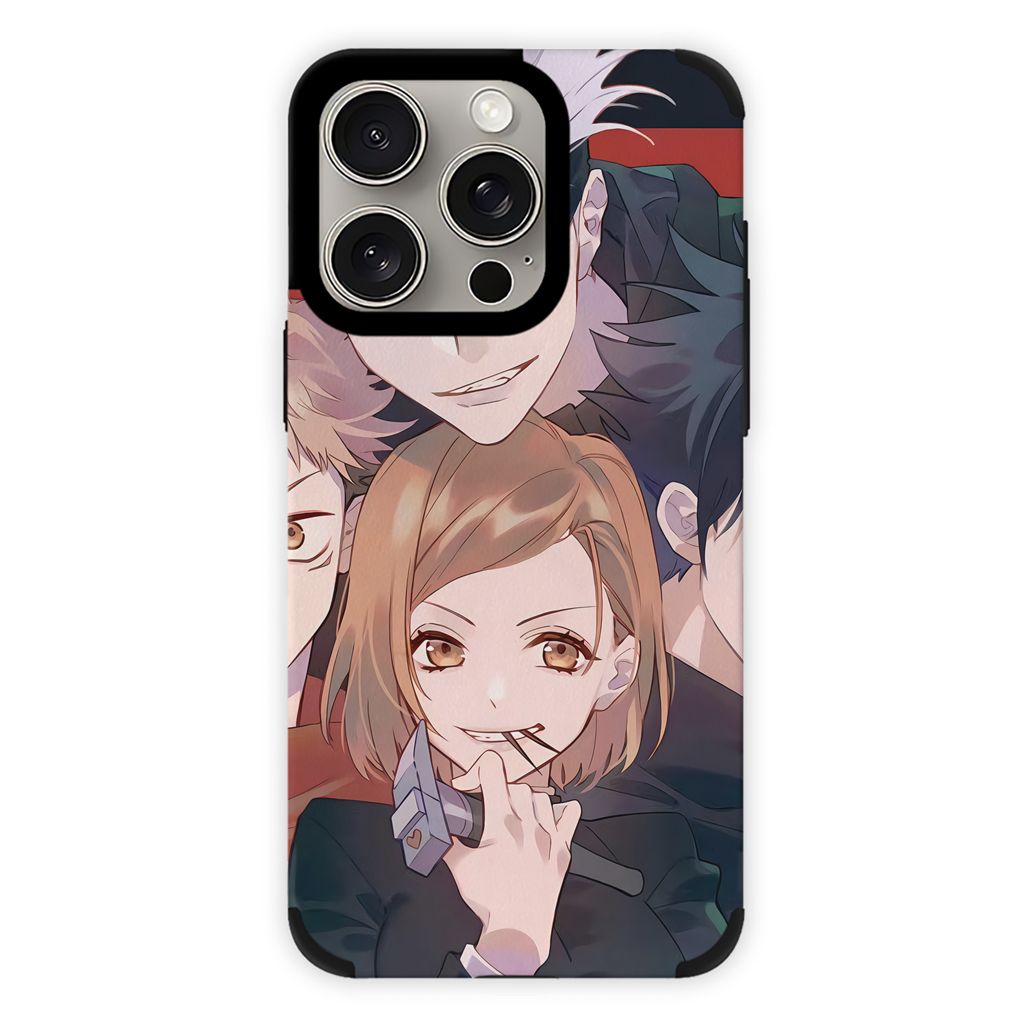 （画像用） 呪術廻戦 Jujutsu Kaisen 【iPhone15ProMax対応】 PUレザー スマホケース 耐衝撃＆黄変防止