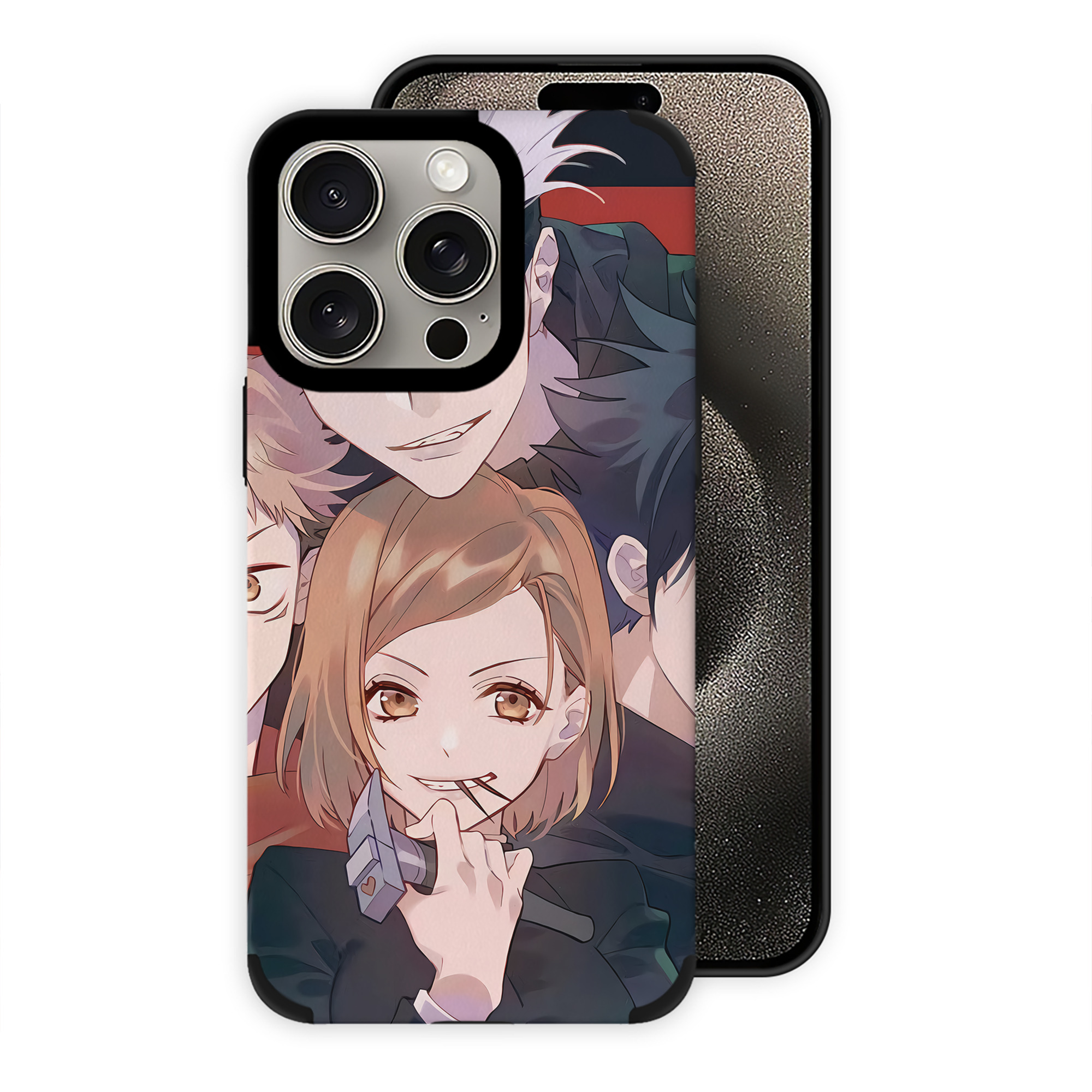 （画像用） 呪術廻戦 Jujutsu Kaisen 【iPhone15ProMax対応】 PUレザー スマホケース 耐衝撃＆黄変防止