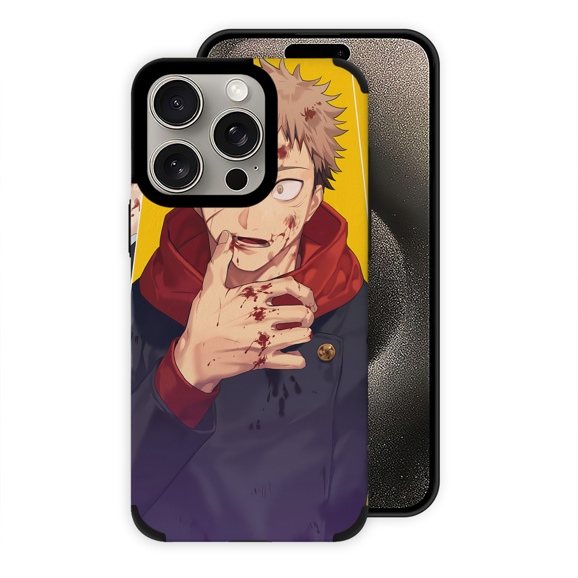（画像用） 呪術廻戦 Jujutsu Kaisen 【iPhone15ProMax対応】 PUレザー スマホケース 耐衝撃＆黄変防止