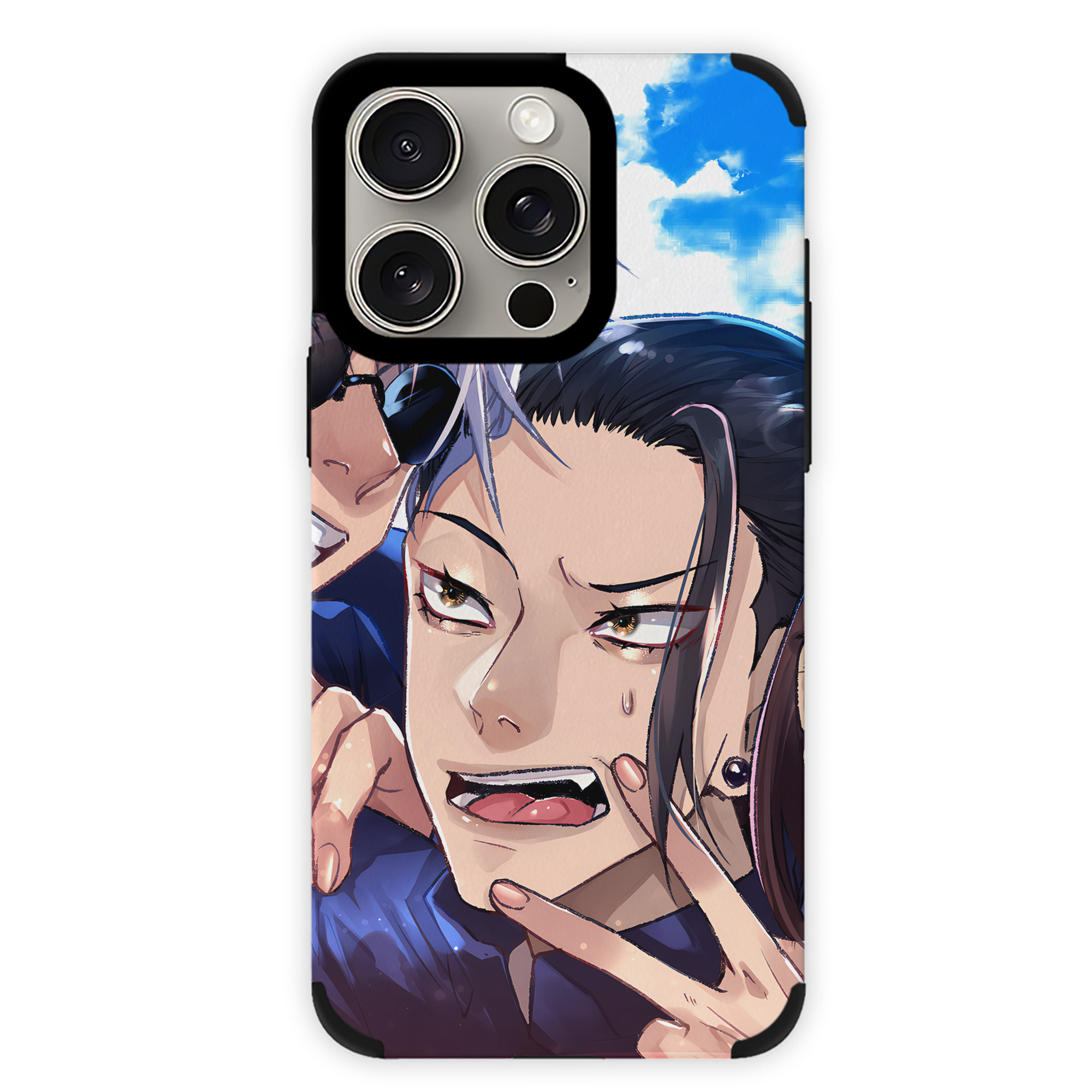 （画像用） 呪術廻戦 Jujutsu Kaisen 【iPhone15ProMax対応】 PUレザー スマホケース 耐衝撃＆黄変防止