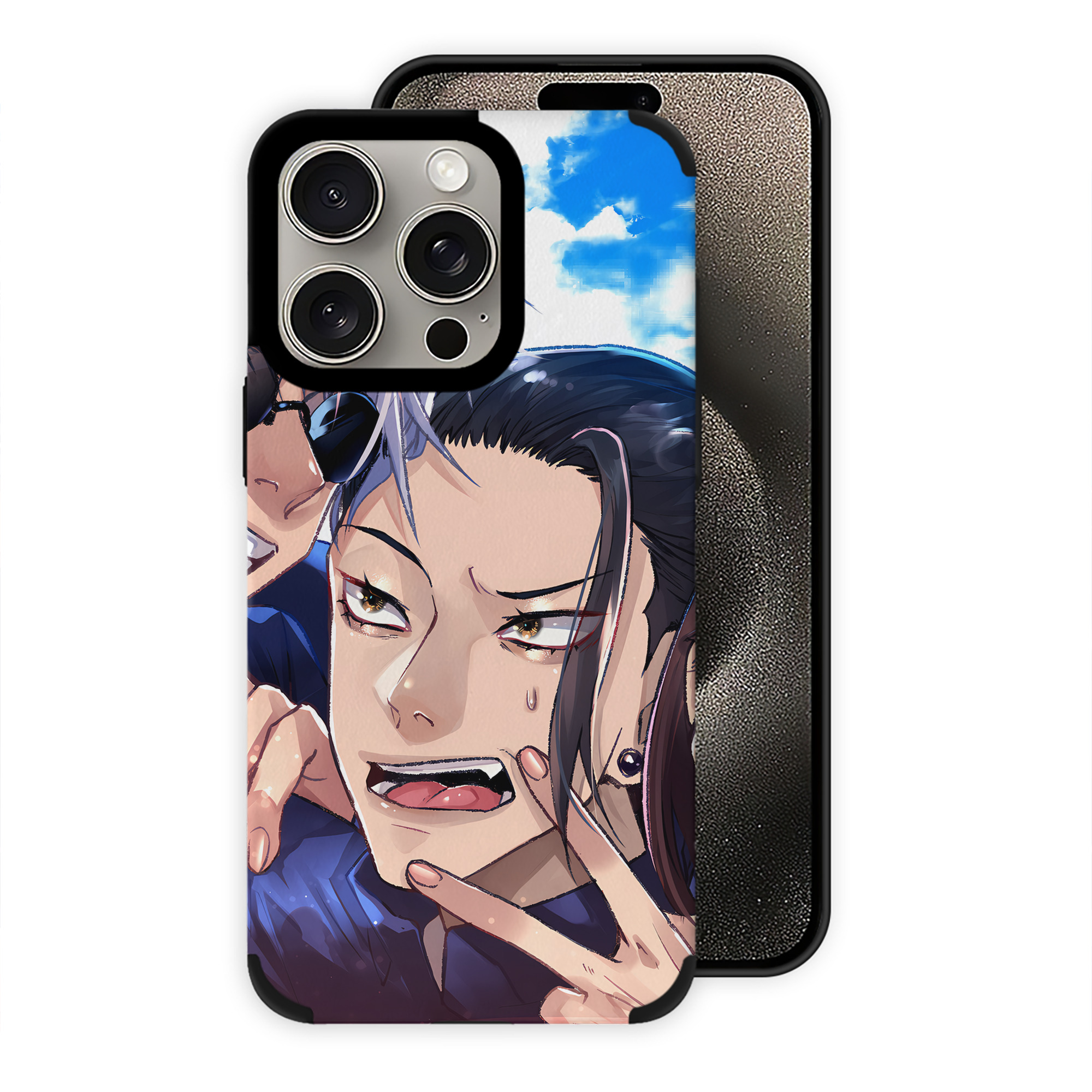（画像用） 呪術廻戦 Jujutsu Kaisen 【iPhone15ProMax対応】 PUレザー スマホケース 耐衝撃＆黄変防止