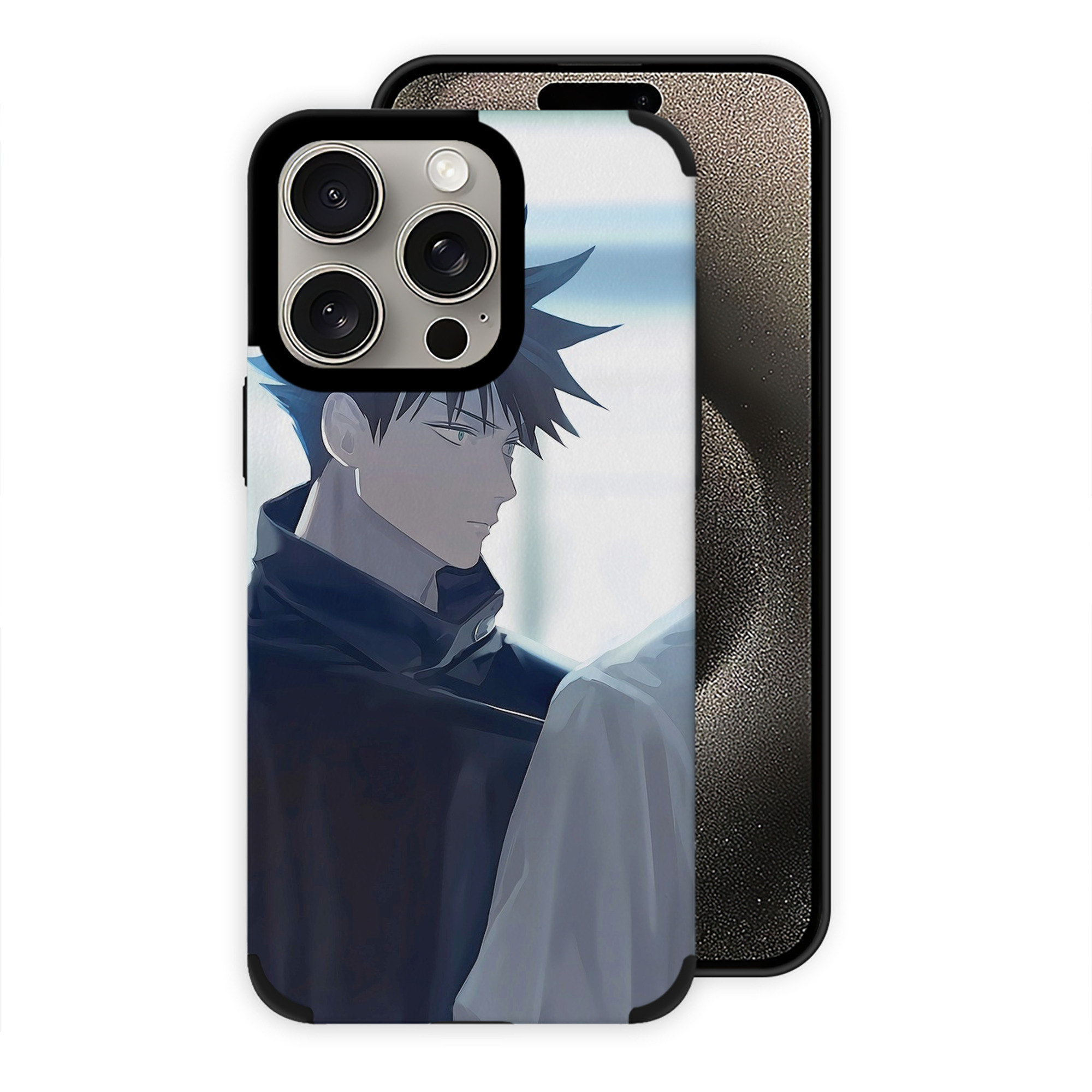 （画像用） 呪術廻戦 Jujutsu Kaisen 【iPhone15ProMax対応】 PUレザー スマホケース 耐衝撃＆黄変防止
