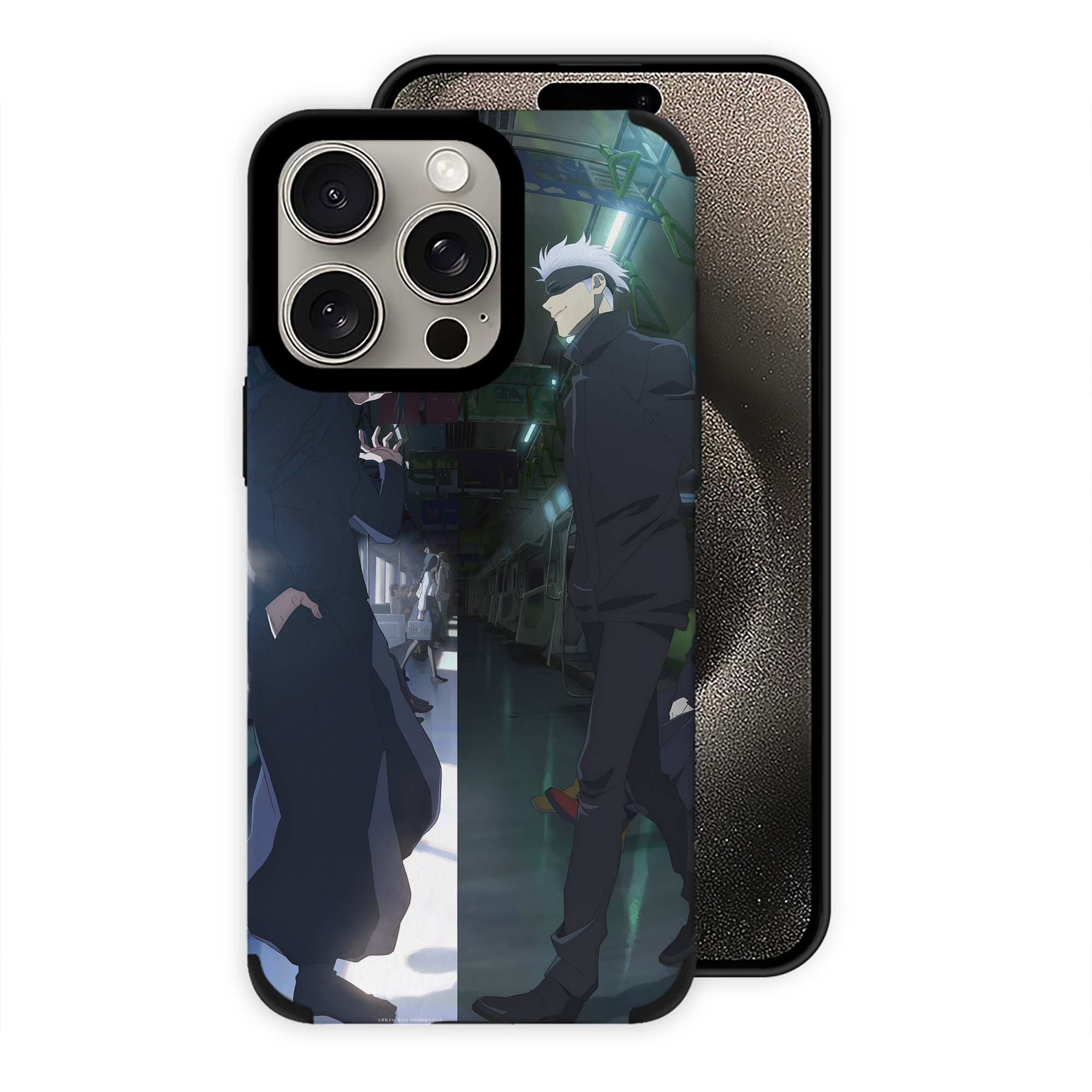 （画像用） 呪術廻戦 Jujutsu Kaisen 【iPhone15ProMax対応】 PUレザー スマホケース 耐衝撃＆黄変防止