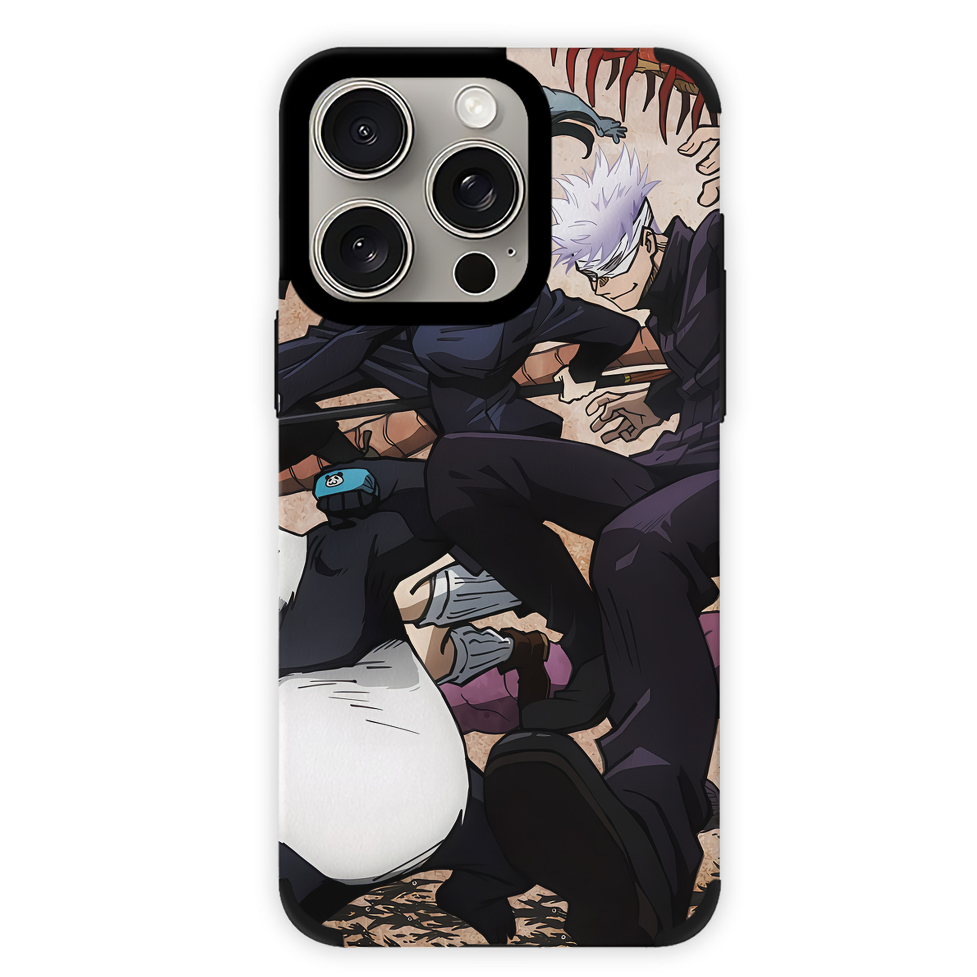 （画像用） 呪術廻戦 Jujutsu Kaisen 【iPhone15ProMax対応】 PUレザー スマホケース 耐衝撃＆黄変防止