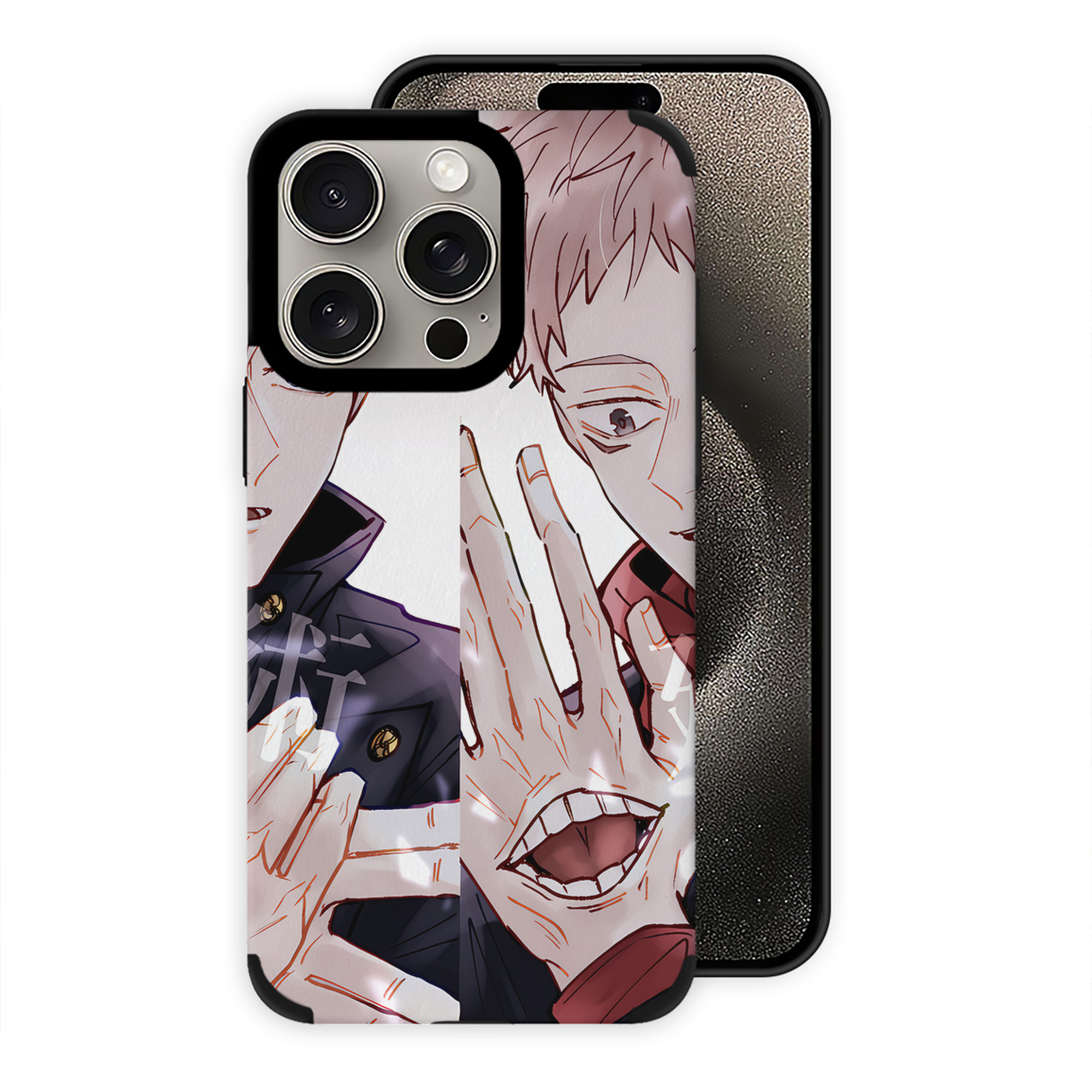 （画像用） 呪術廻戦 Jujutsu Kaisen 【iPhone15ProMax対応】 PUレザー スマホケース 耐衝撃＆黄変防止