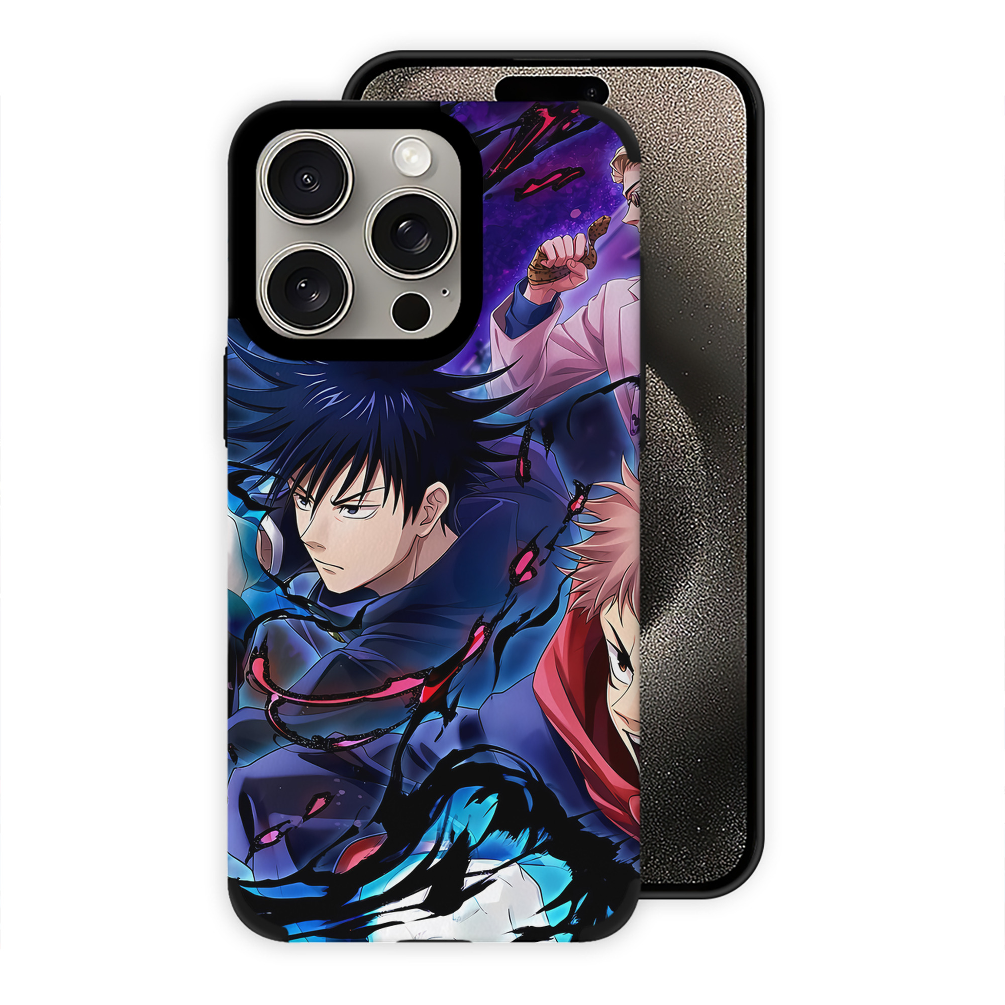 （画像用） 呪術廻戦 Jujutsu Kaisen 【iPhone15ProMax対応】 PUレザー スマホケース 耐衝撃＆黄変防止