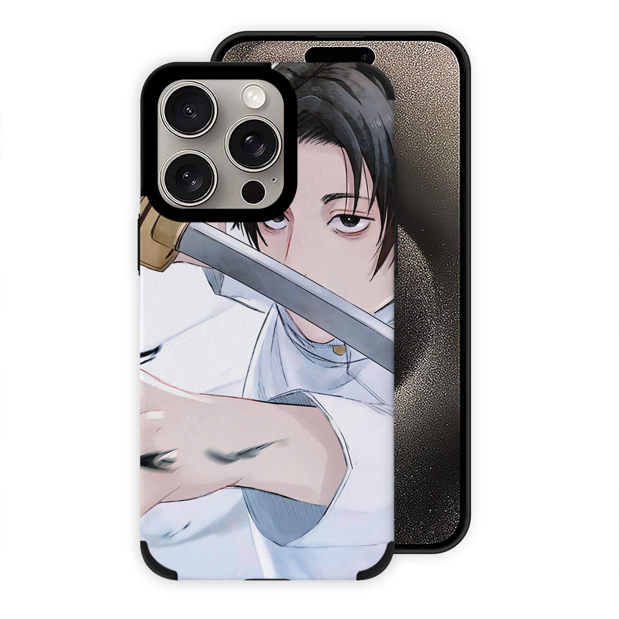 （画像用） 呪術廻戦 Jujutsu Kaisen 【iPhone15ProMax対応】 PUレザー スマホケース 耐衝撃＆黄変防止