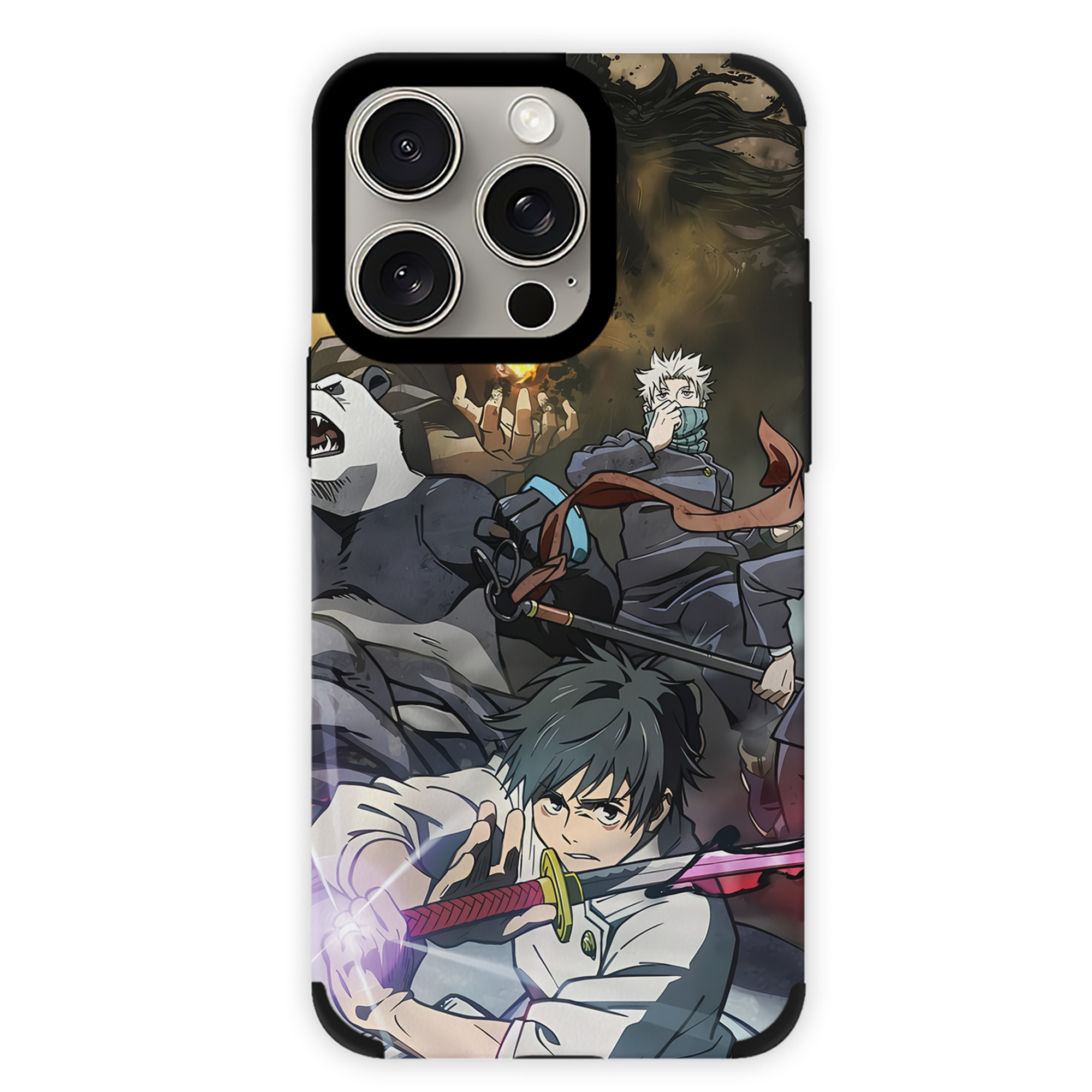 （画像用） 呪術廻戦 Jujutsu Kaisen 【iPhone15ProMax対応】 PUレザー スマホケース 耐衝撃＆黄変防止