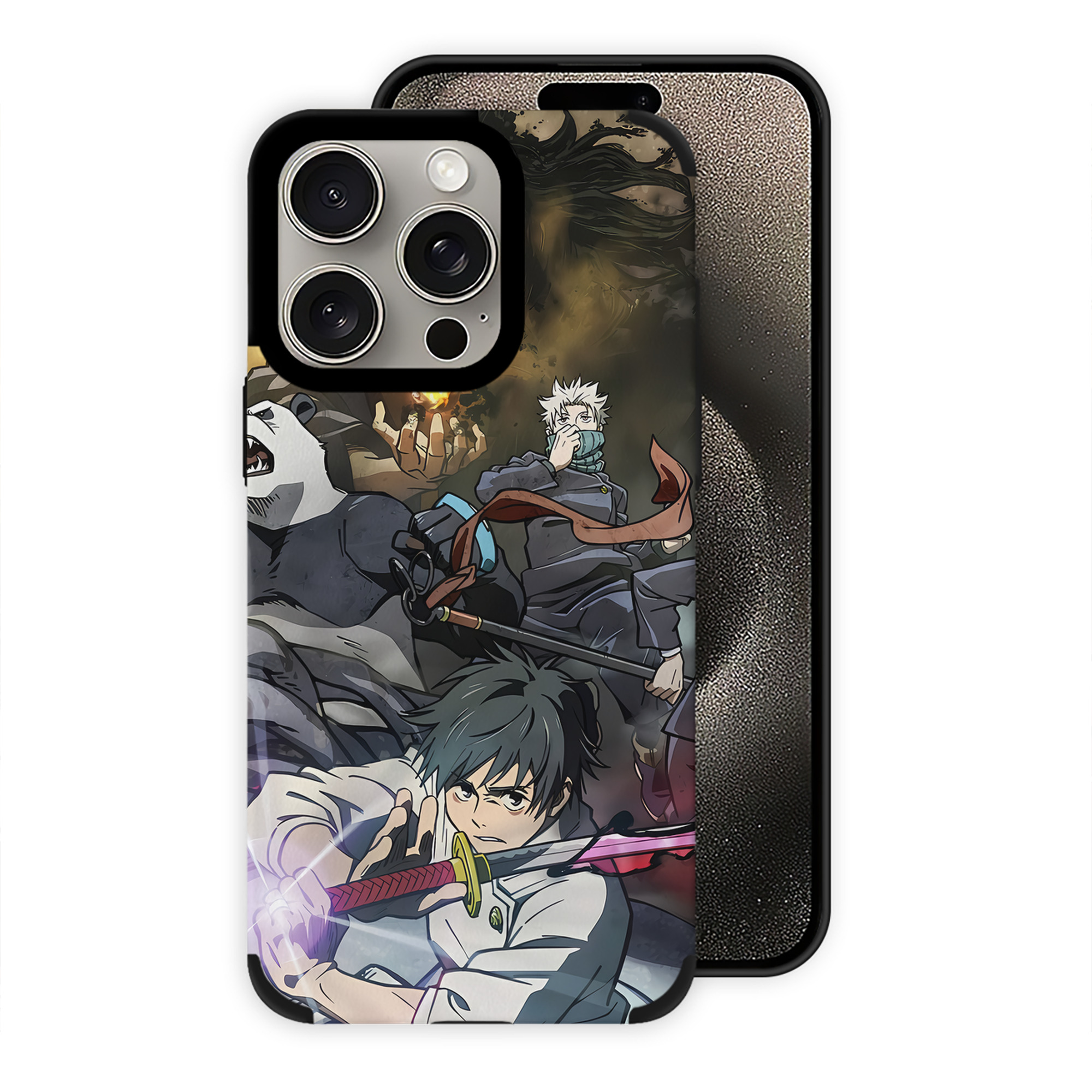 （画像用） 呪術廻戦 Jujutsu Kaisen 【iPhone15ProMax対応】 PUレザー スマホケース 耐衝撃＆黄変防止