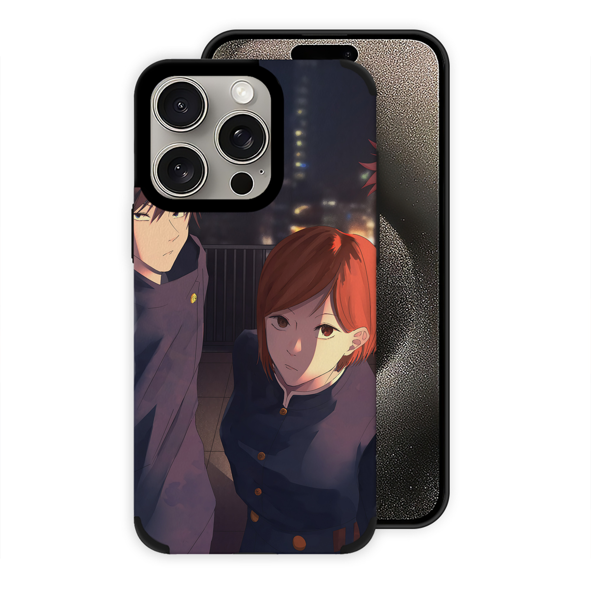 （画像用） 呪術廻戦 Jujutsu Kaisen 【iPhone15ProMax対応】 PUレザー スマホケース 耐衝撃＆黄変防止