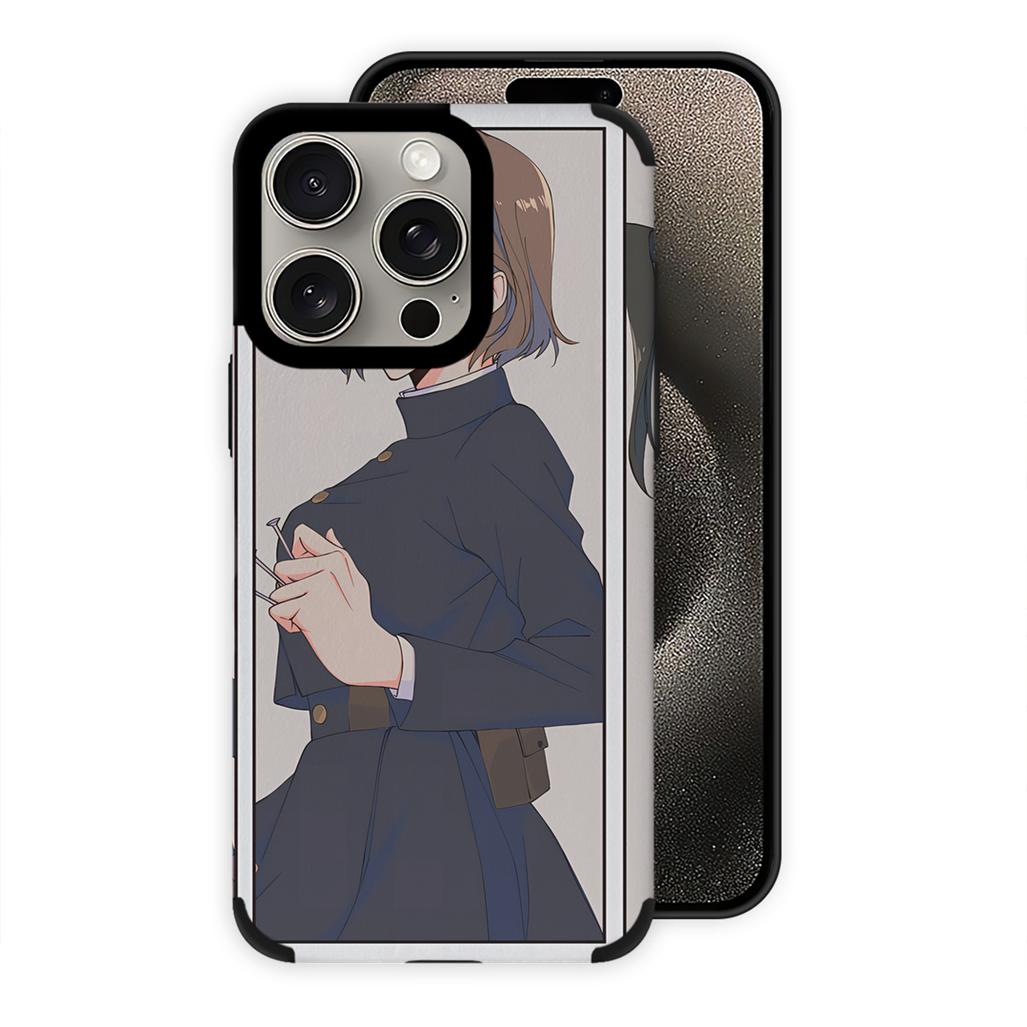 （画像用） 呪術廻戦 Jujutsu Kaisen 【iPhone15ProMax対応】 PUレザー スマホケース 耐衝撃＆黄変防止