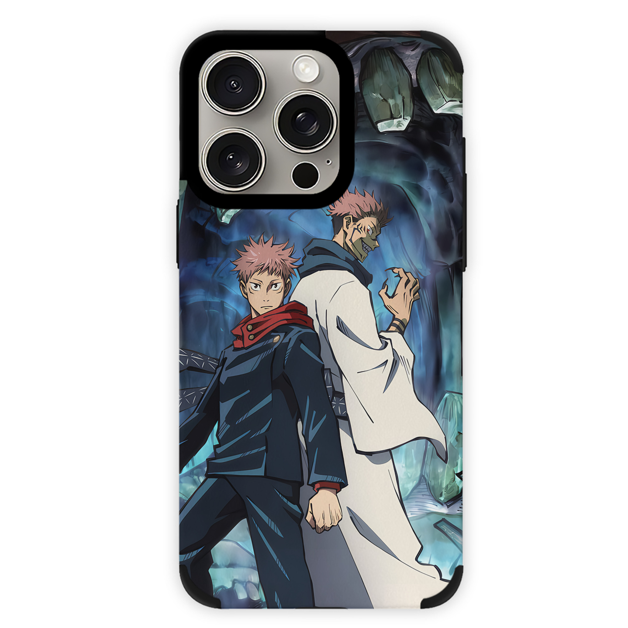（画像用） 呪術廻戦 Jujutsu Kaisen 【iPhone15ProMax対応】 PUレザー スマホケース 耐衝撃＆黄変防止