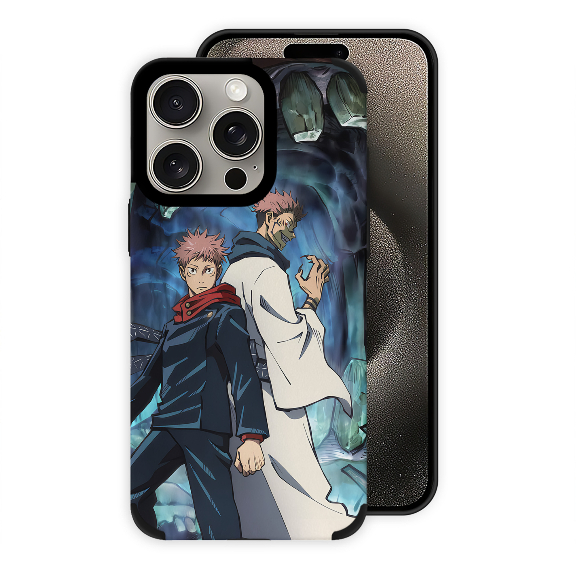 （画像用） 呪術廻戦 Jujutsu Kaisen 【iPhone15ProMax対応】 PUレザー スマホケース 耐衝撃＆黄変防止