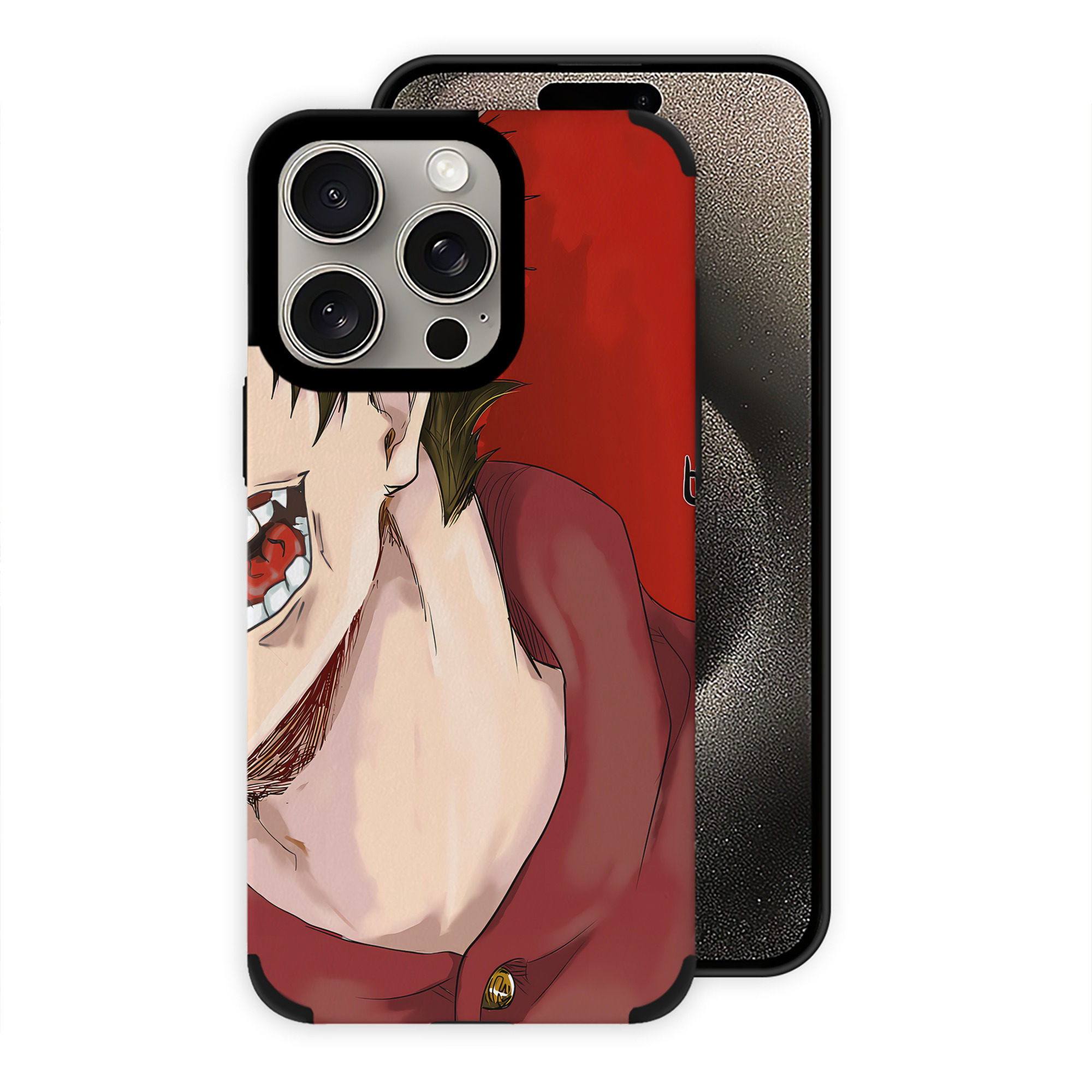 （画像用） 呪術廻戦 Jujutsu Kaisen 【iPhone15ProMax対応】 PUレザー スマホケース 耐衝撃＆黄変防止