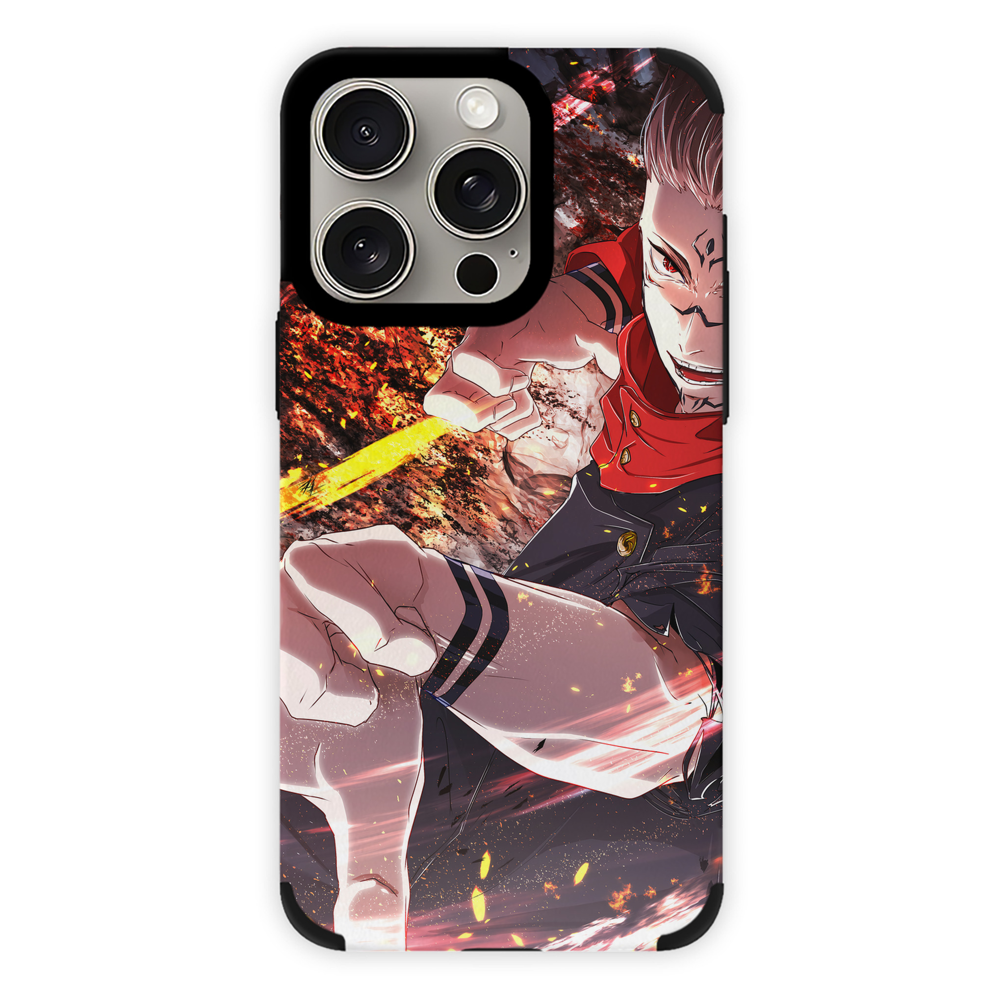 （画像用） 呪術廻戦 Jujutsu Kaisen 【iPhone15ProMax対応】 PUレザー スマホケース 耐衝撃＆黄変防止