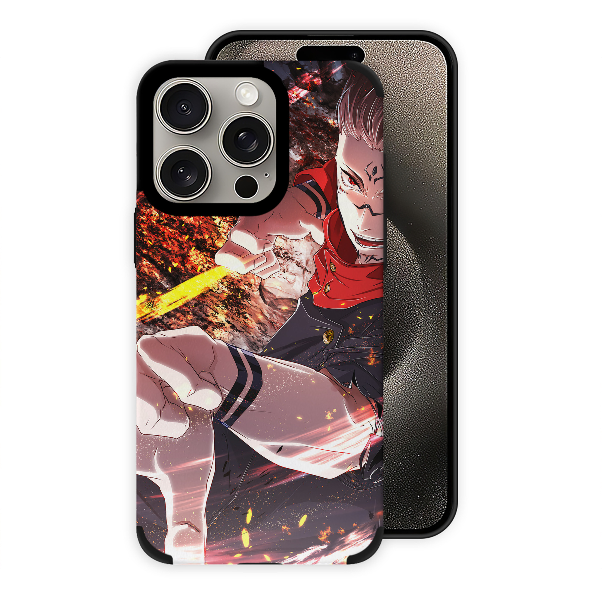 （画像用） 呪術廻戦 Jujutsu Kaisen 【iPhone15ProMax対応】 PUレザー スマホケース 耐衝撃＆黄変防止