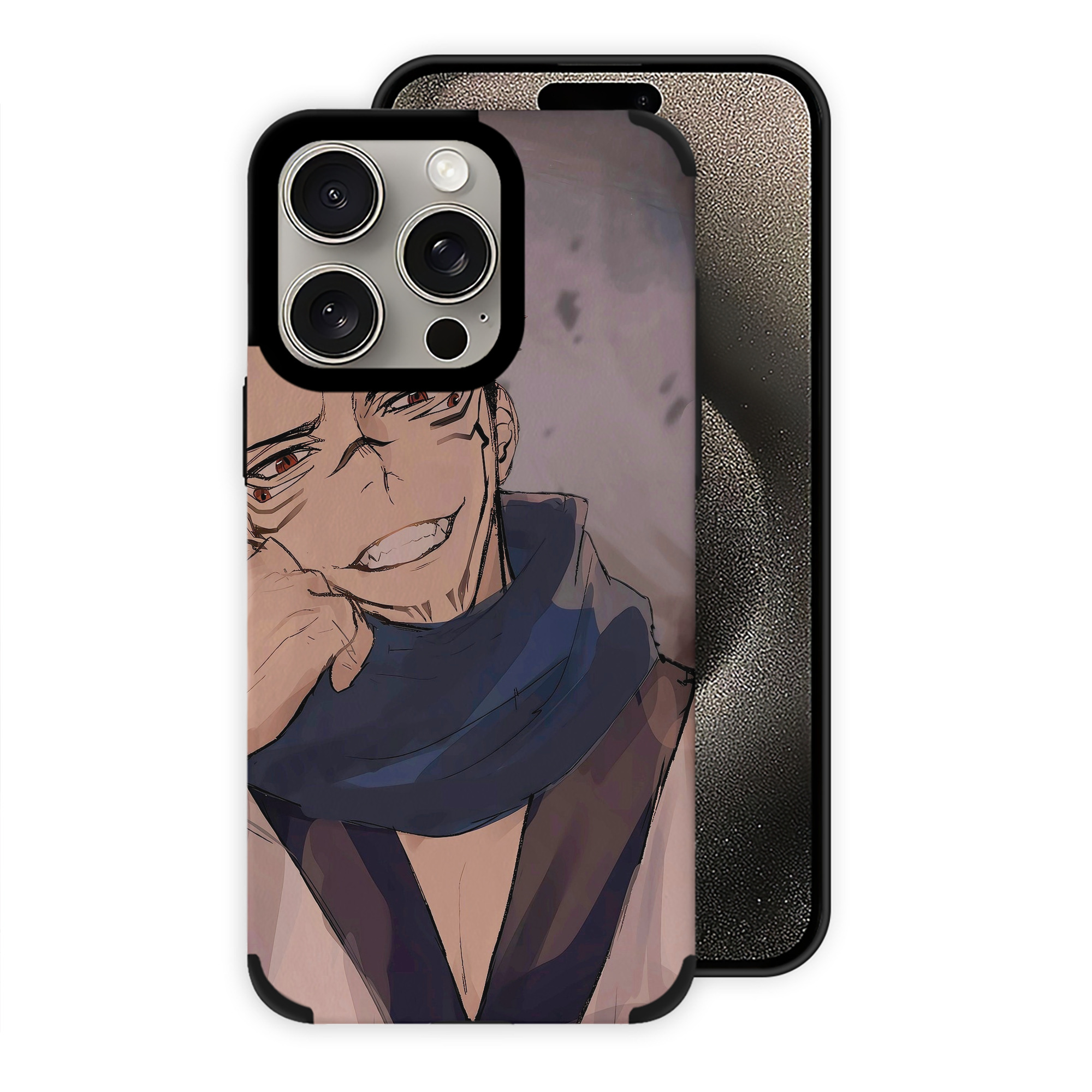 （画像用） 呪術廻戦 Jujutsu Kaisen 【iPhone15ProMax対応】 PUレザー スマホケース 耐衝撃＆黄変防止