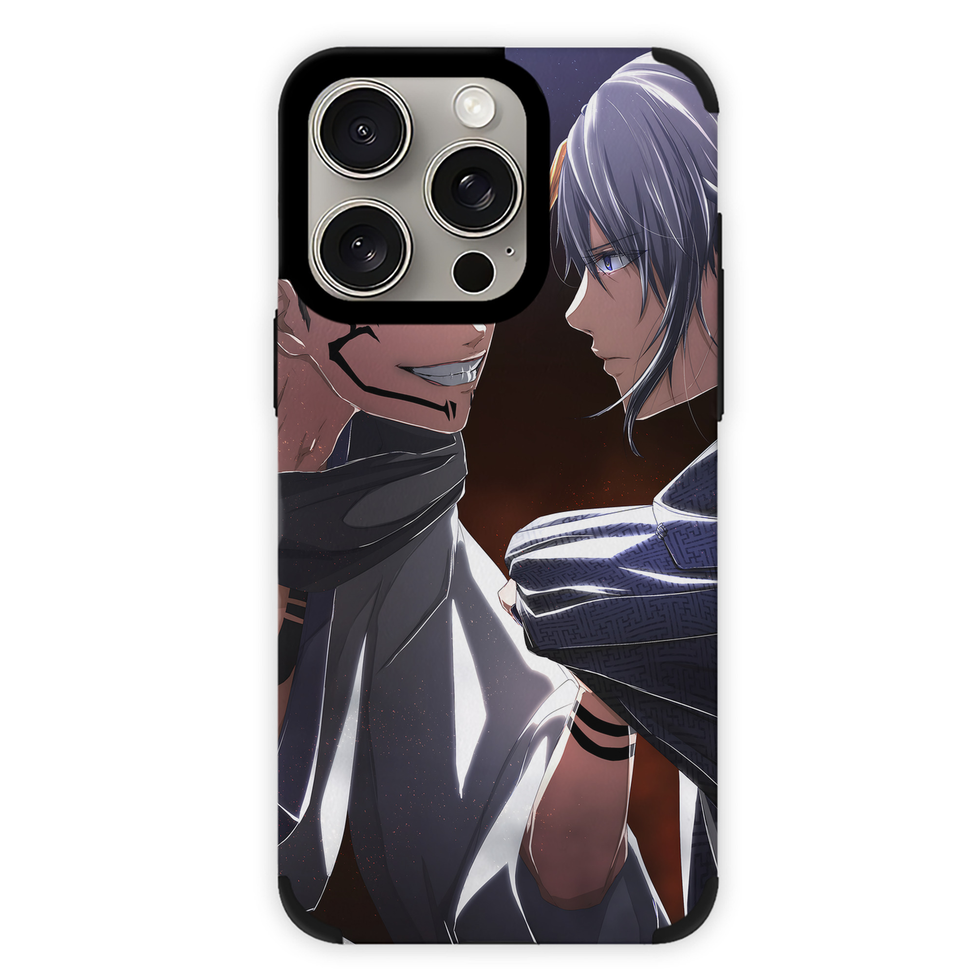 呪術廻戦 Jujutsu Kaisen 【iPhone15ProMax対応】 PUレザー スマホケース 耐衝撃＆黄変防止