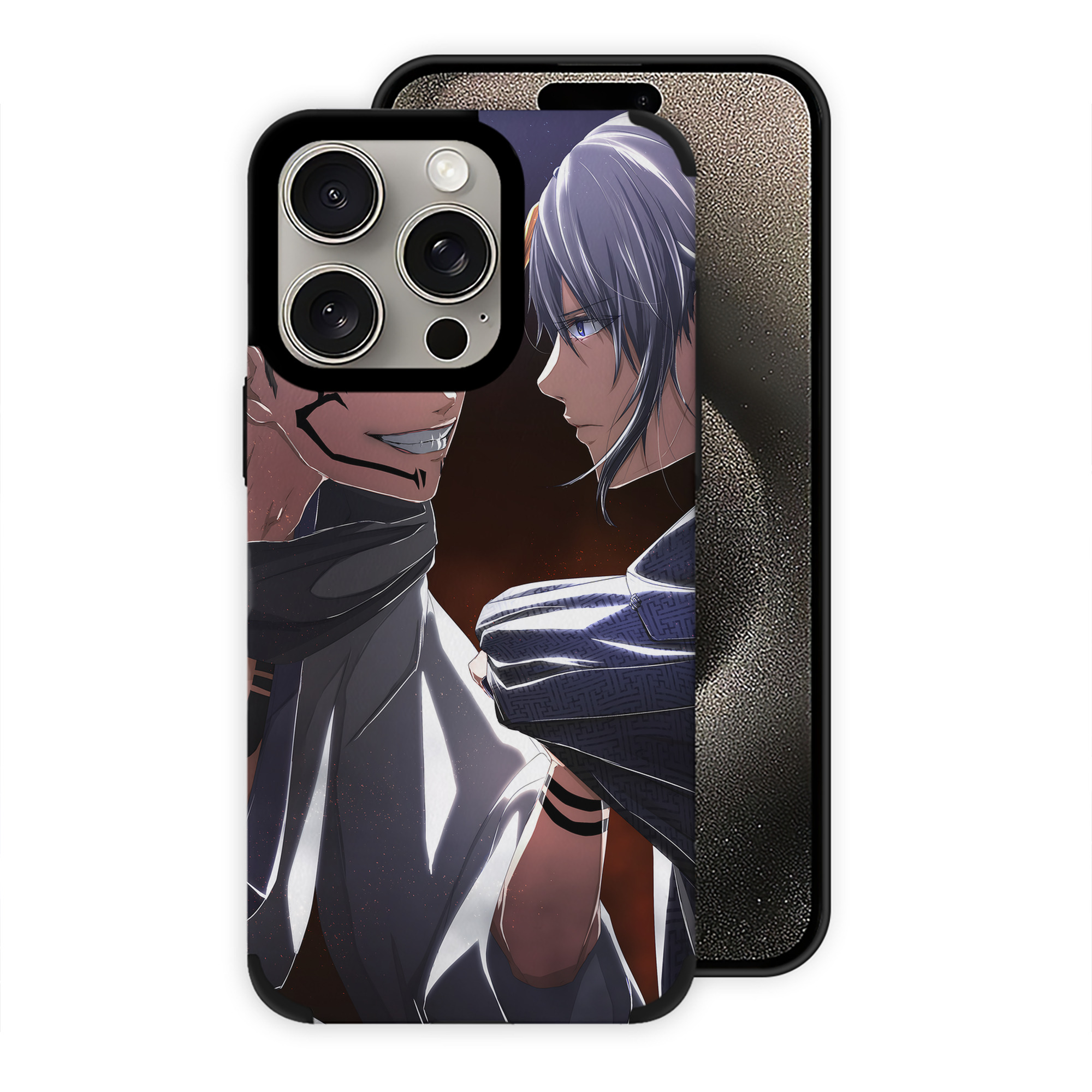 呪術廻戦 Jujutsu Kaisen 【iPhone15ProMax対応】 PUレザー スマホケース 耐衝撃＆黄変防止