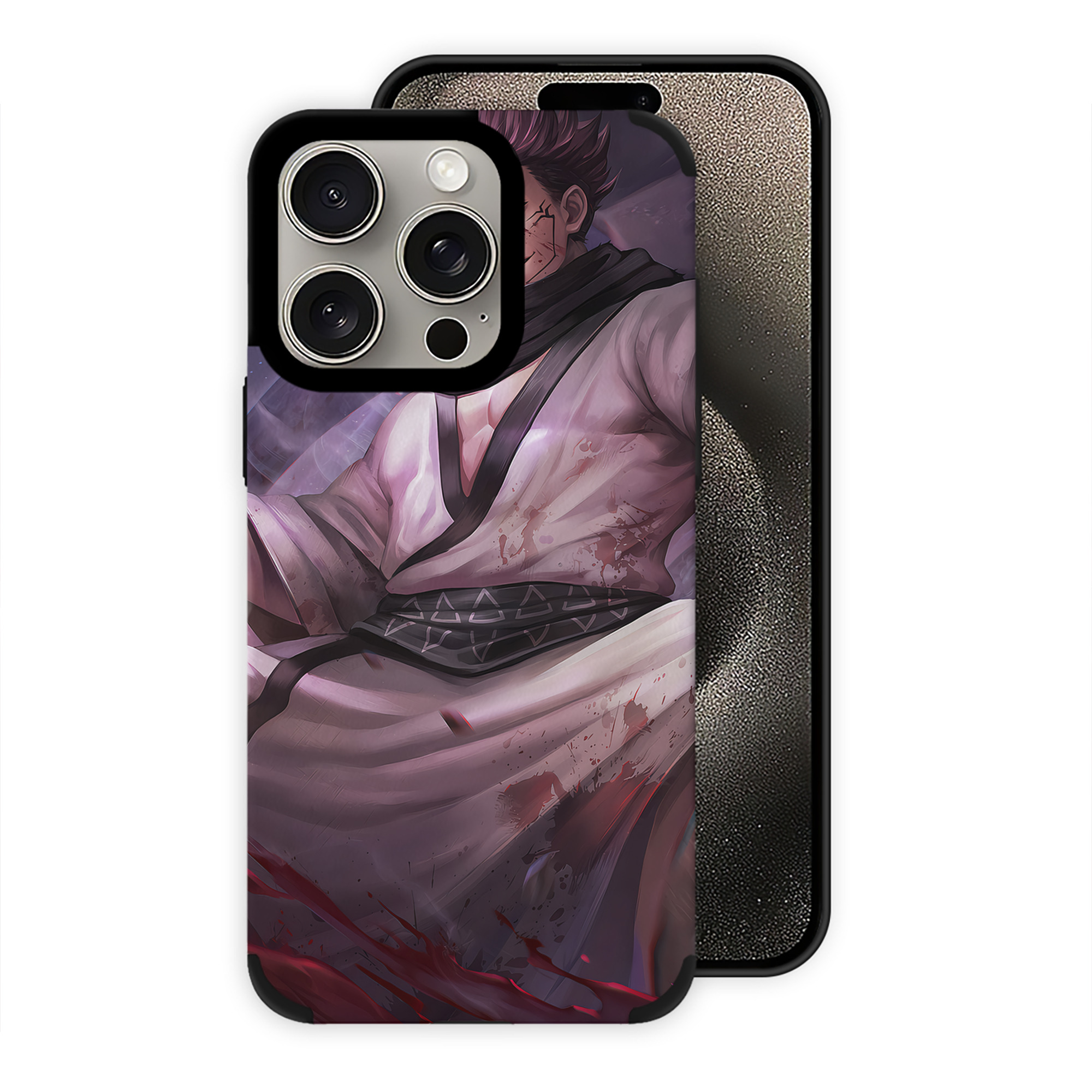 （画像用） 呪術廻戦 Jujutsu Kaisen 【iPhone15ProMax対応】 PUレザー スマホケース 耐衝撃＆黄変防止