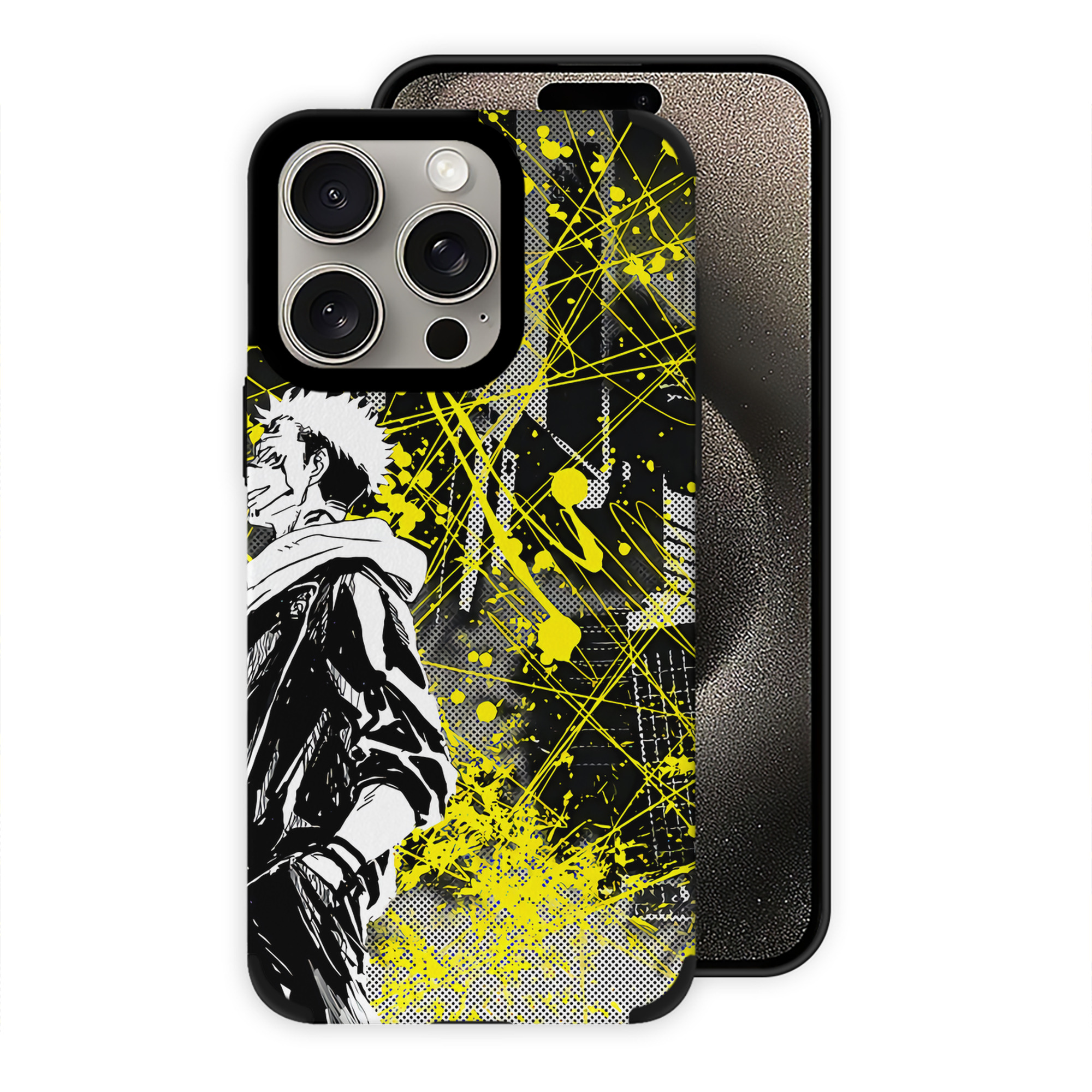（画像用） 呪術廻戦 Jujutsu Kaisen 【iPhone15ProMax対応】 PUレザー スマホケース 耐衝撃＆黄変防止