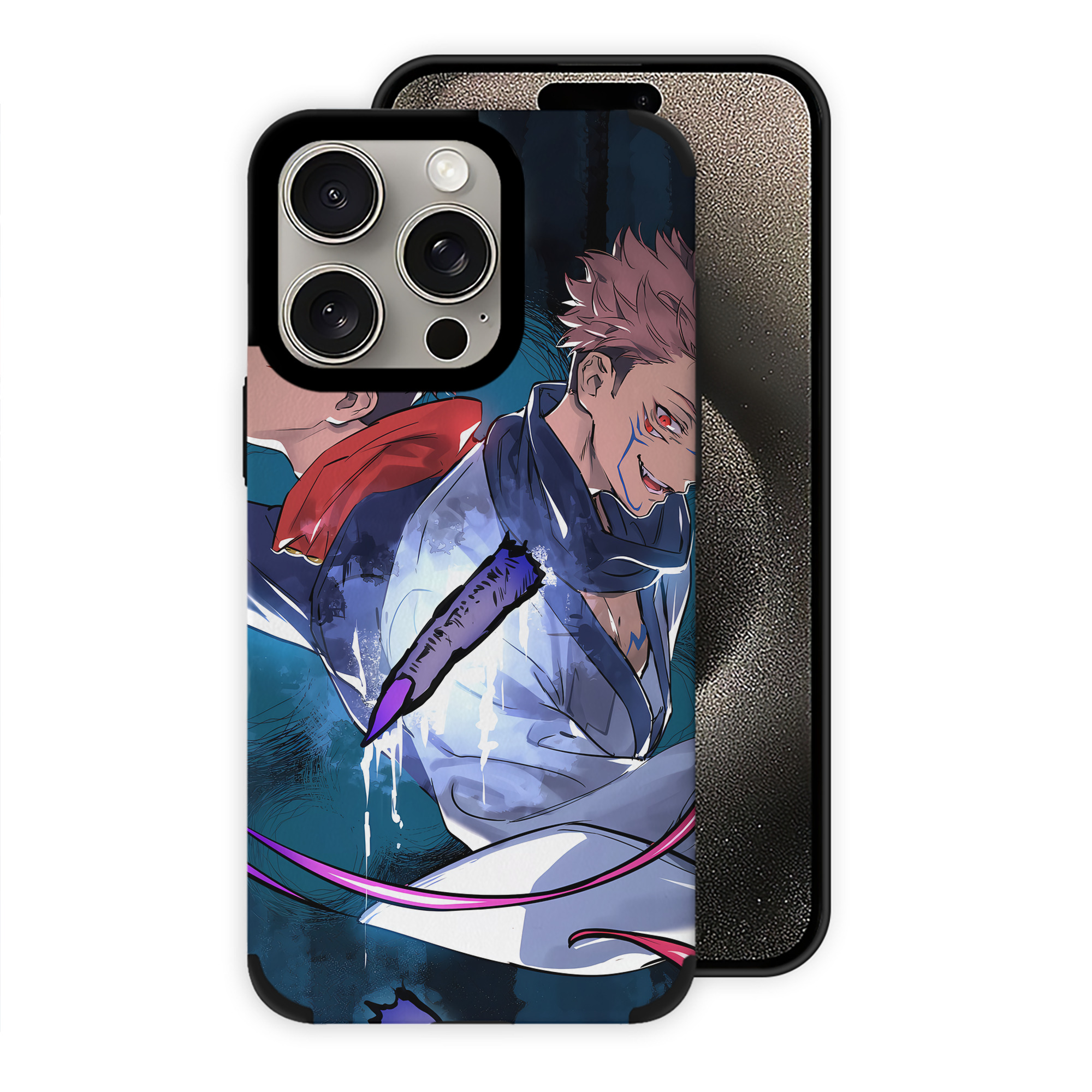 （画像用） 呪術廻戦 Jujutsu Kaisen 【iPhone15ProMax対応】 PUレザー スマホケース 耐衝撃＆黄変防止