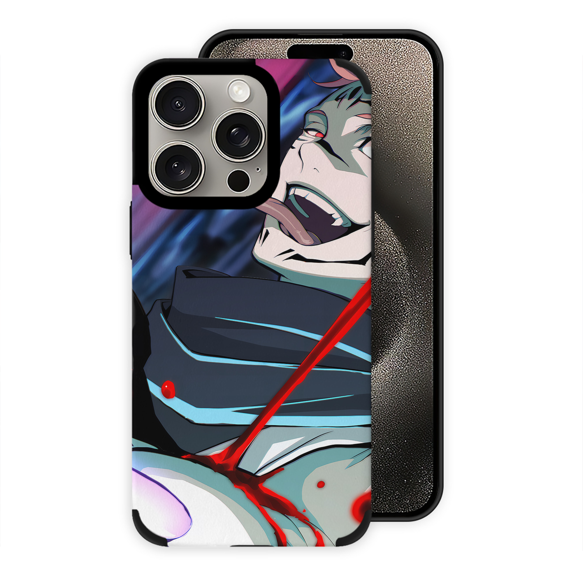 （画像用） 呪術廻戦 Jujutsu Kaisen 【iPhone15ProMax対応】 PUレザー スマホケース 耐衝撃＆黄変防止