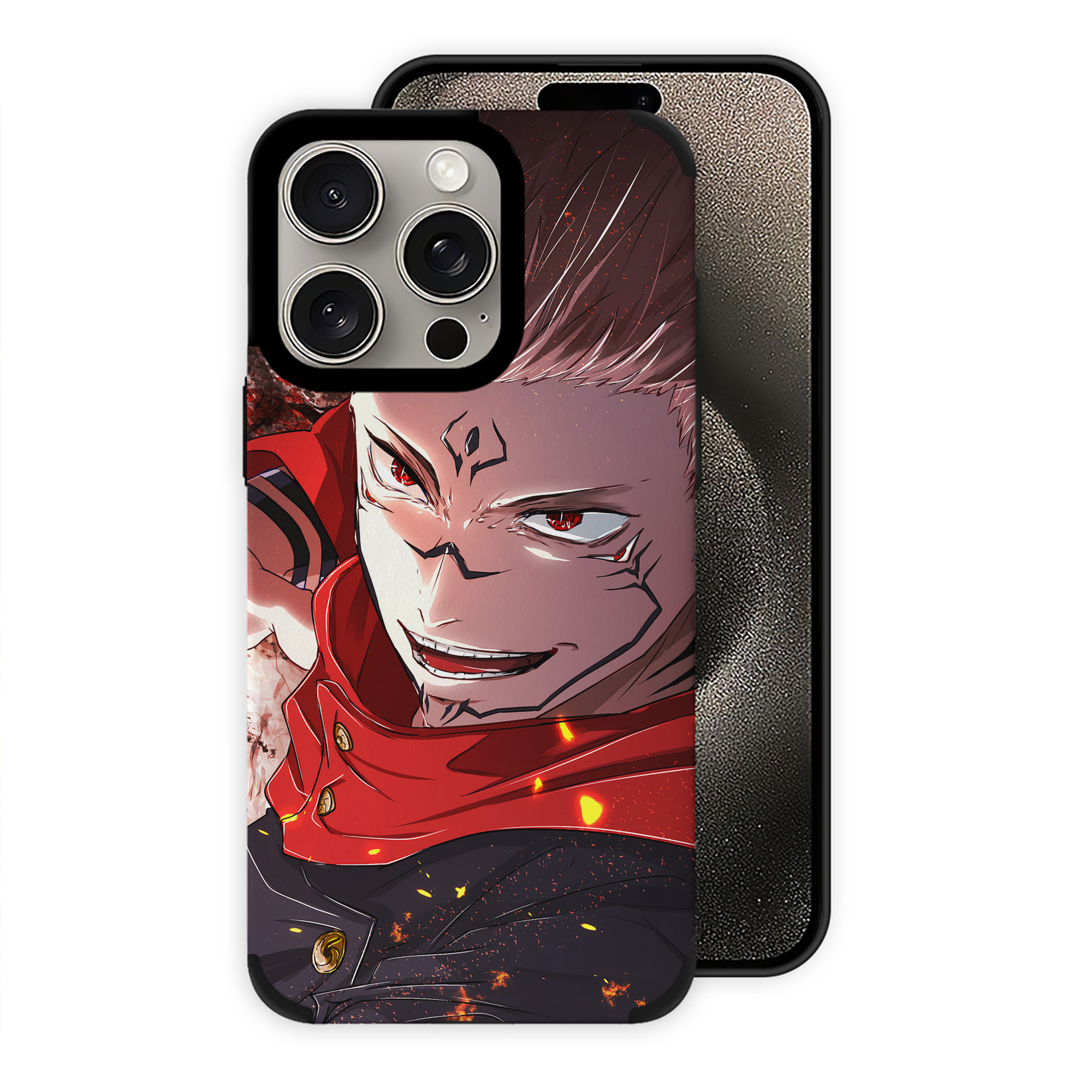 （画像用） 呪術廻戦 Jujutsu Kaisen 【iPhone15ProMax対応】 PUレザー スマホケース 耐衝撃＆黄変防止