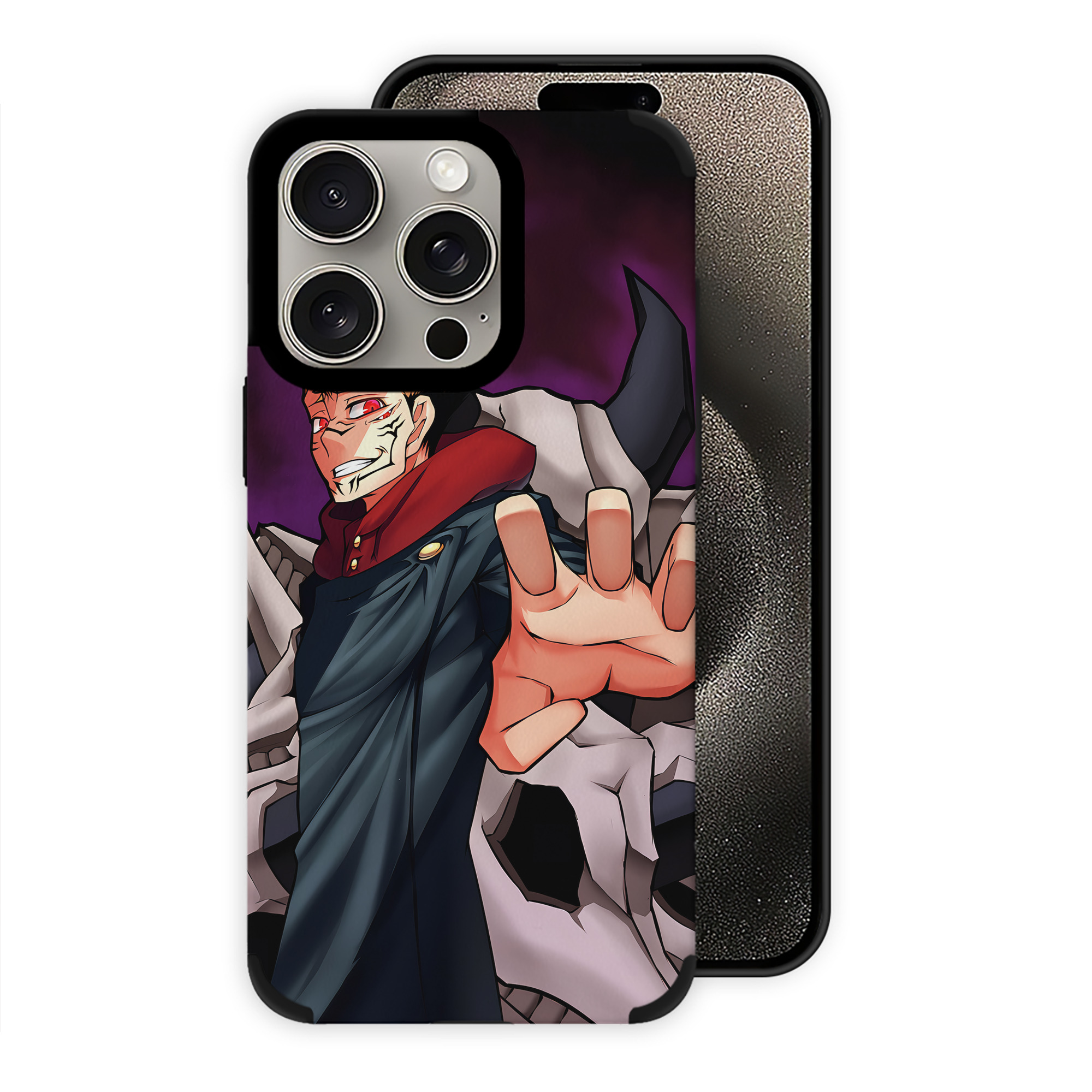 （画像用） 呪術廻戦 Jujutsu Kaisen 【iPhone15ProMax対応】 PUレザー スマホケース 耐衝撃＆黄変防止