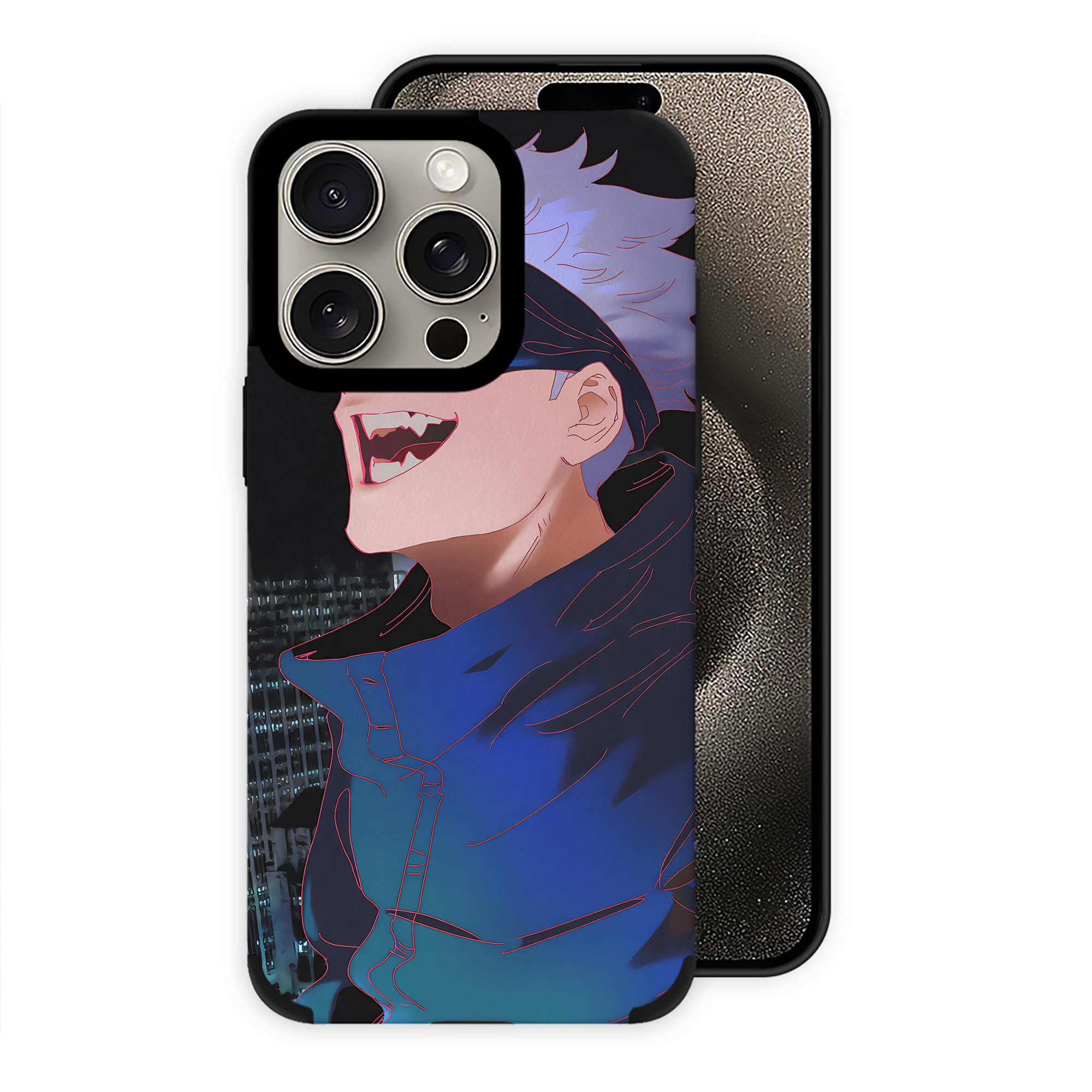 （画像用） 呪術廻戦 Jujutsu Kaisen 【iPhone15ProMax対応】 PUレザー スマホケース 耐衝撃＆黄変防止