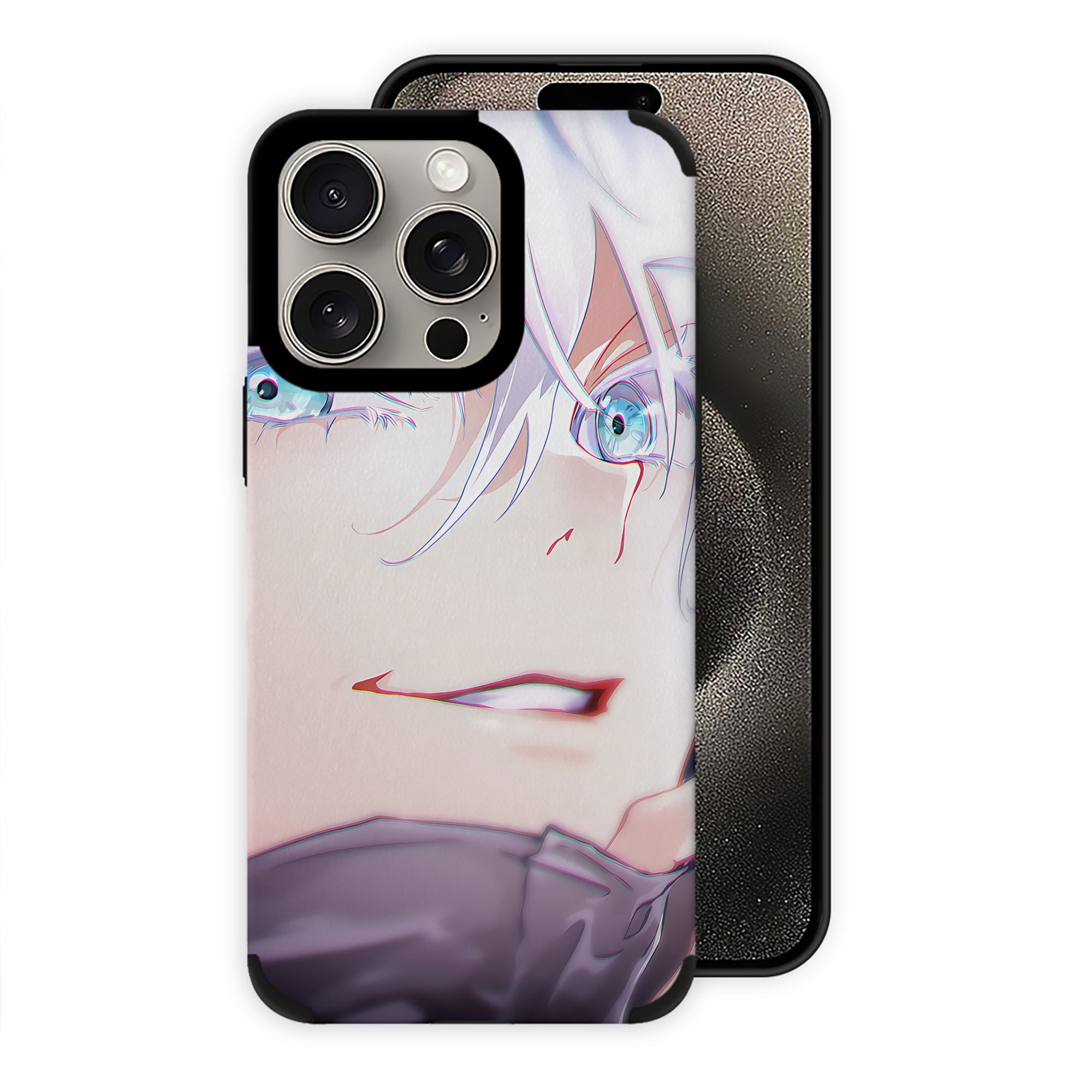 （画像用） 呪術廻戦 Jujutsu Kaisen 【iPhone15ProMax対応】 PUレザー スマホケース 耐衝撃＆黄変防止