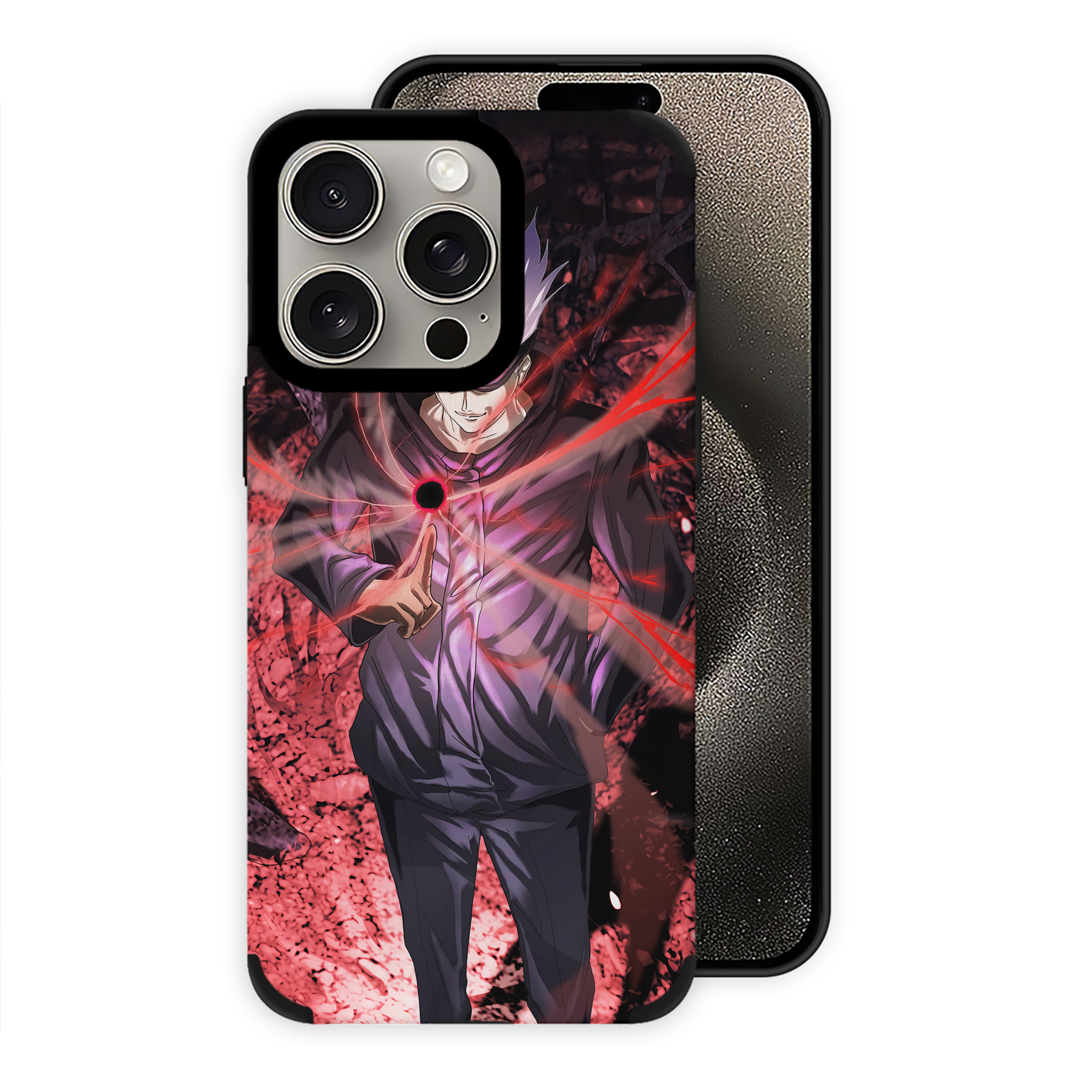 （画像用） 呪術廻戦 Jujutsu Kaisen 【iPhone15ProMax対応】 PUレザー スマホケース 耐衝撃＆黄変防止