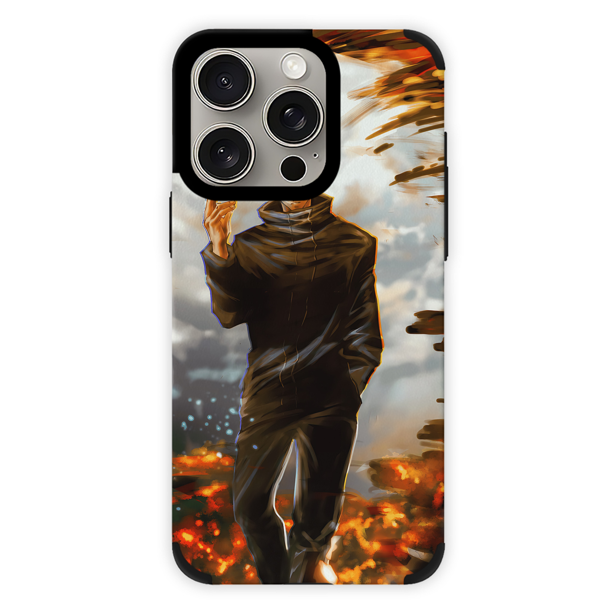 （画像用） 呪術廻戦 Jujutsu Kaisen 【iPhone15ProMax対応】 PUレザー スマホケース 耐衝撃＆黄変防止