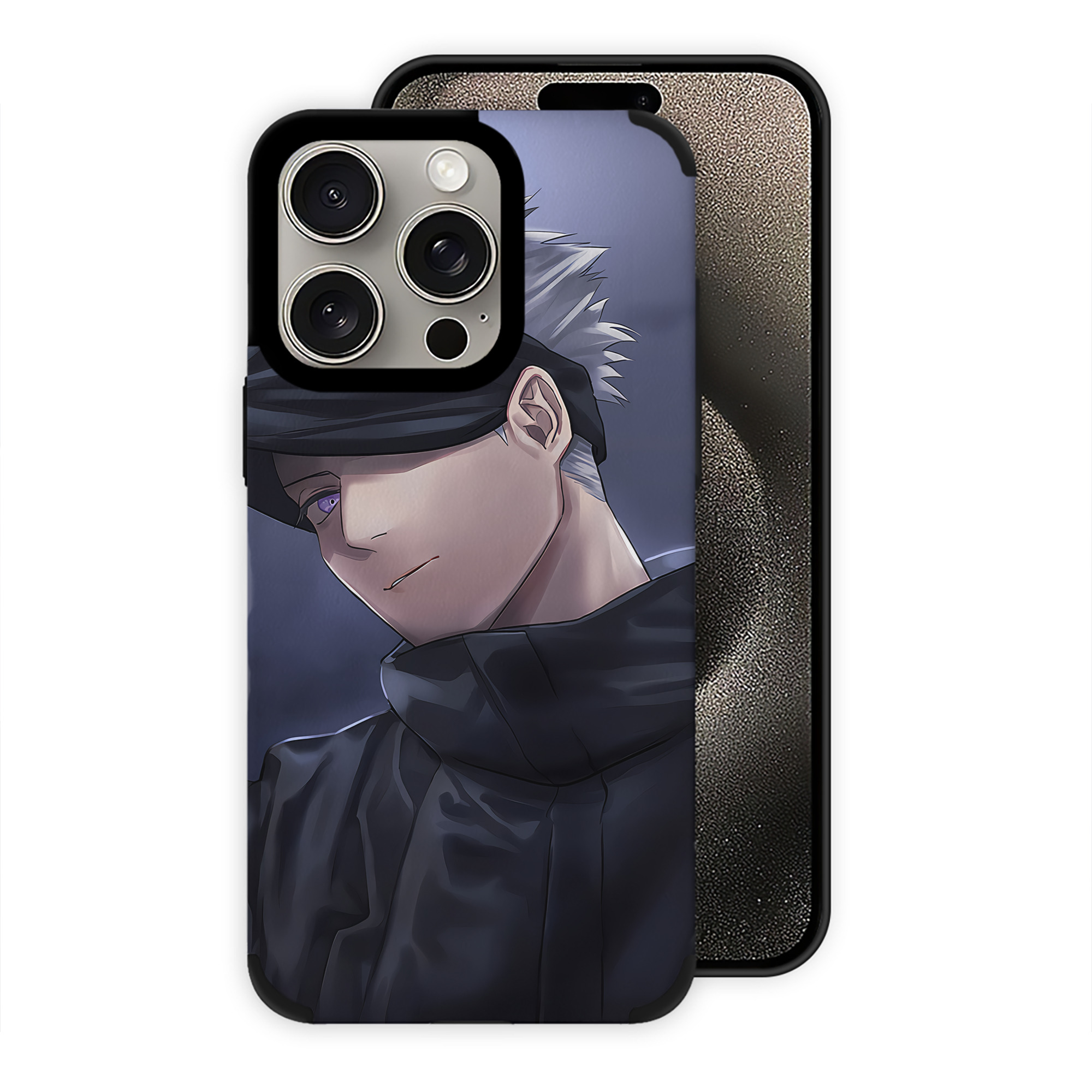 （画像用） 呪術廻戦 Jujutsu Kaisen 【iPhone15ProMax対応】 PUレザー スマホケース 耐衝撃＆黄変防止