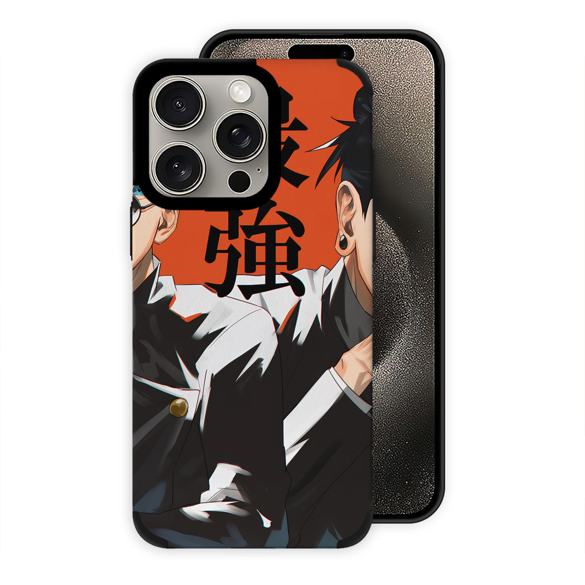 （画像用） 呪術廻戦 Jujutsu Kaisen 【iPhone15ProMax対応】 PUレザー スマホケース 耐衝撃＆黄変防止
