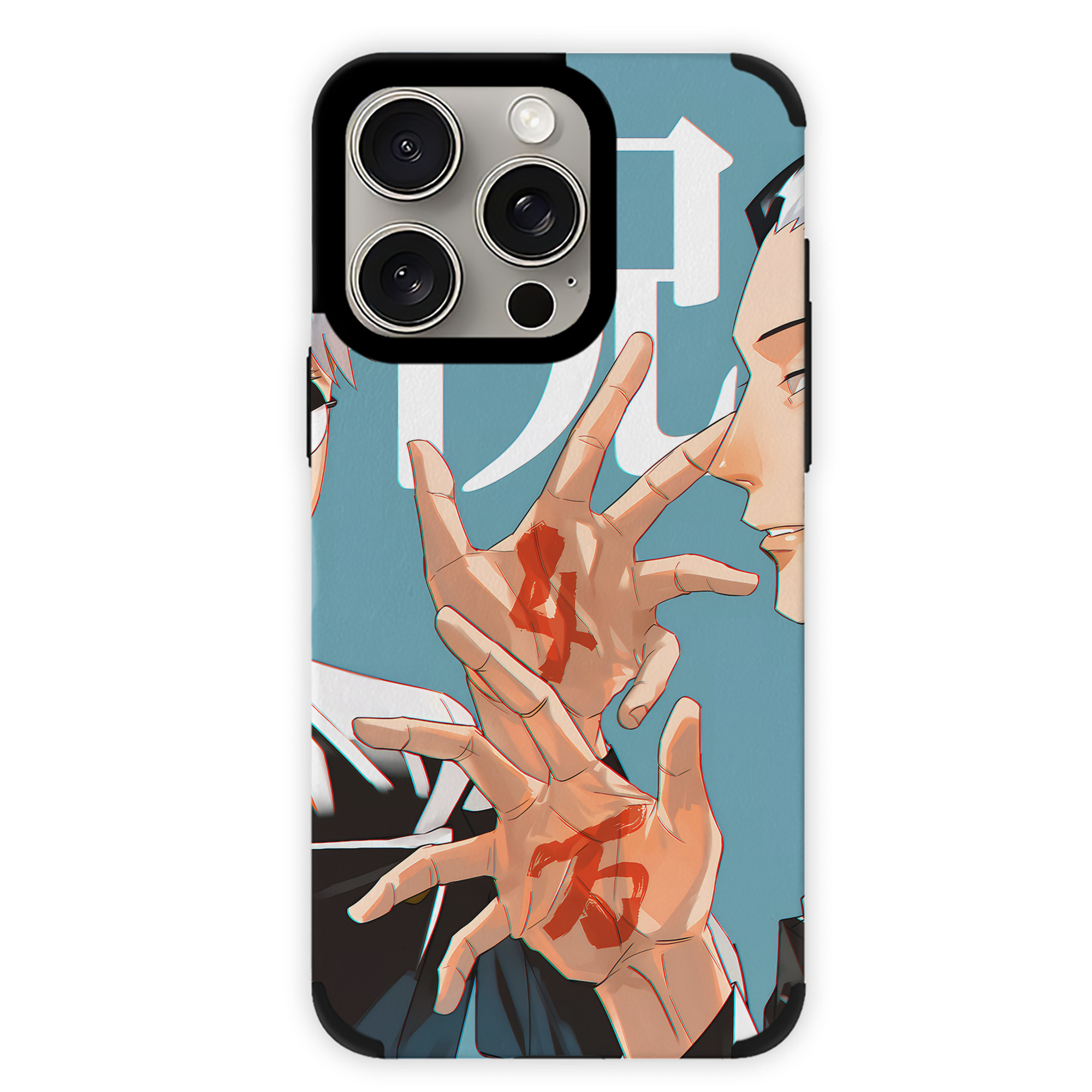 （画像用） 呪術廻戦 Jujutsu Kaisen 【iPhone15ProMax対応】 PUレザー スマホケース 耐衝撃＆黄変防止