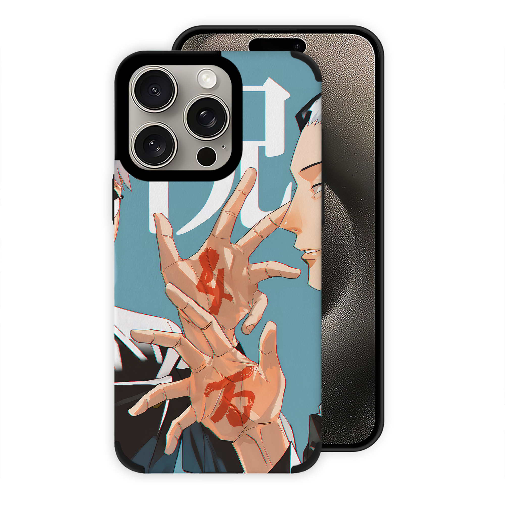 （画像用） 呪術廻戦 Jujutsu Kaisen 【iPhone15ProMax対応】 PUレザー スマホケース 耐衝撃＆黄変防止