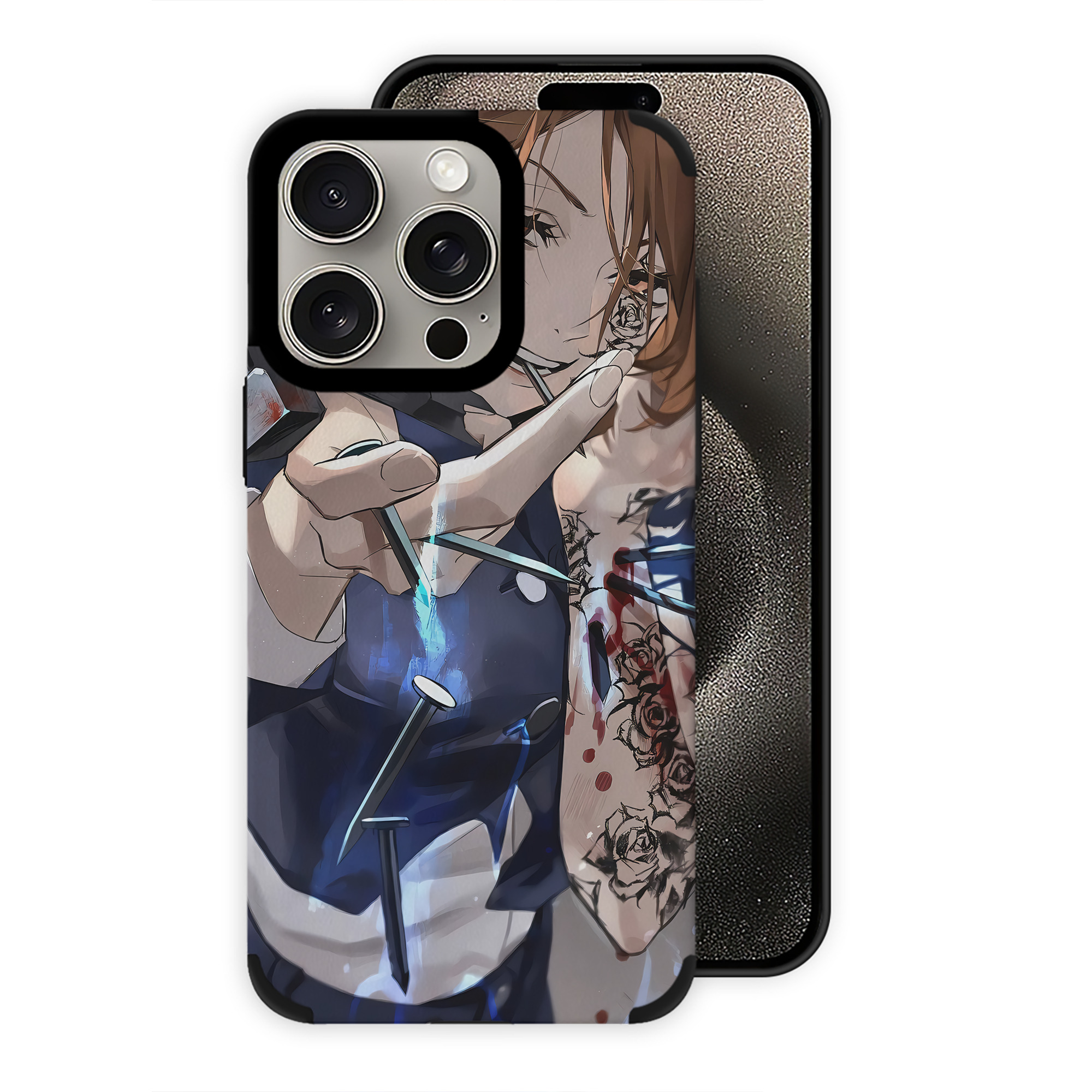 （画像用） 呪術廻戦 Jujutsu Kaisen 【iPhone15ProMax対応】 PUレザー スマホケース 耐衝撃＆黄変防止