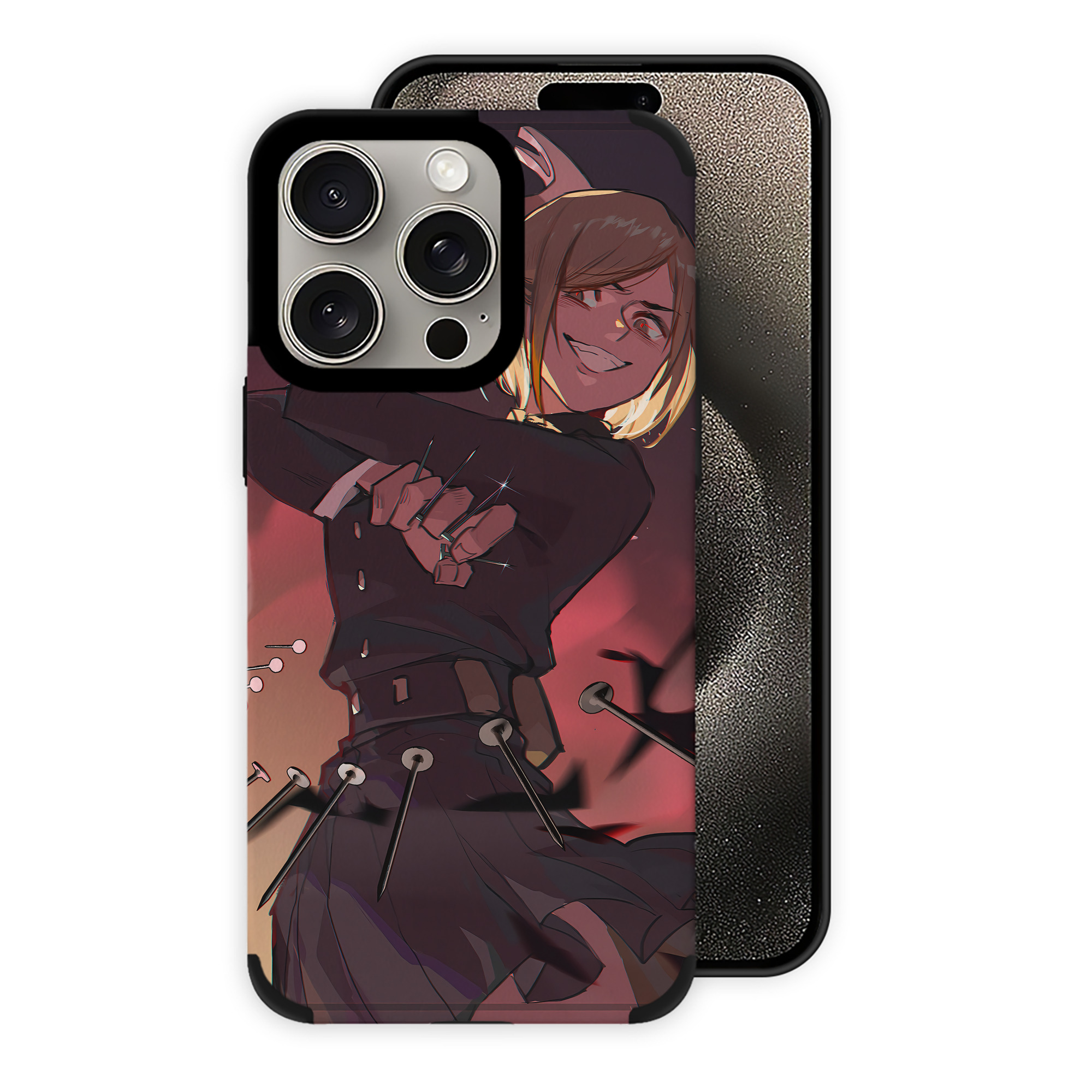 （画像用） 呪術廻戦 Jujutsu Kaisen 【iPhone15ProMax対応】 PUレザー スマホケース 耐衝撃＆黄変防止
