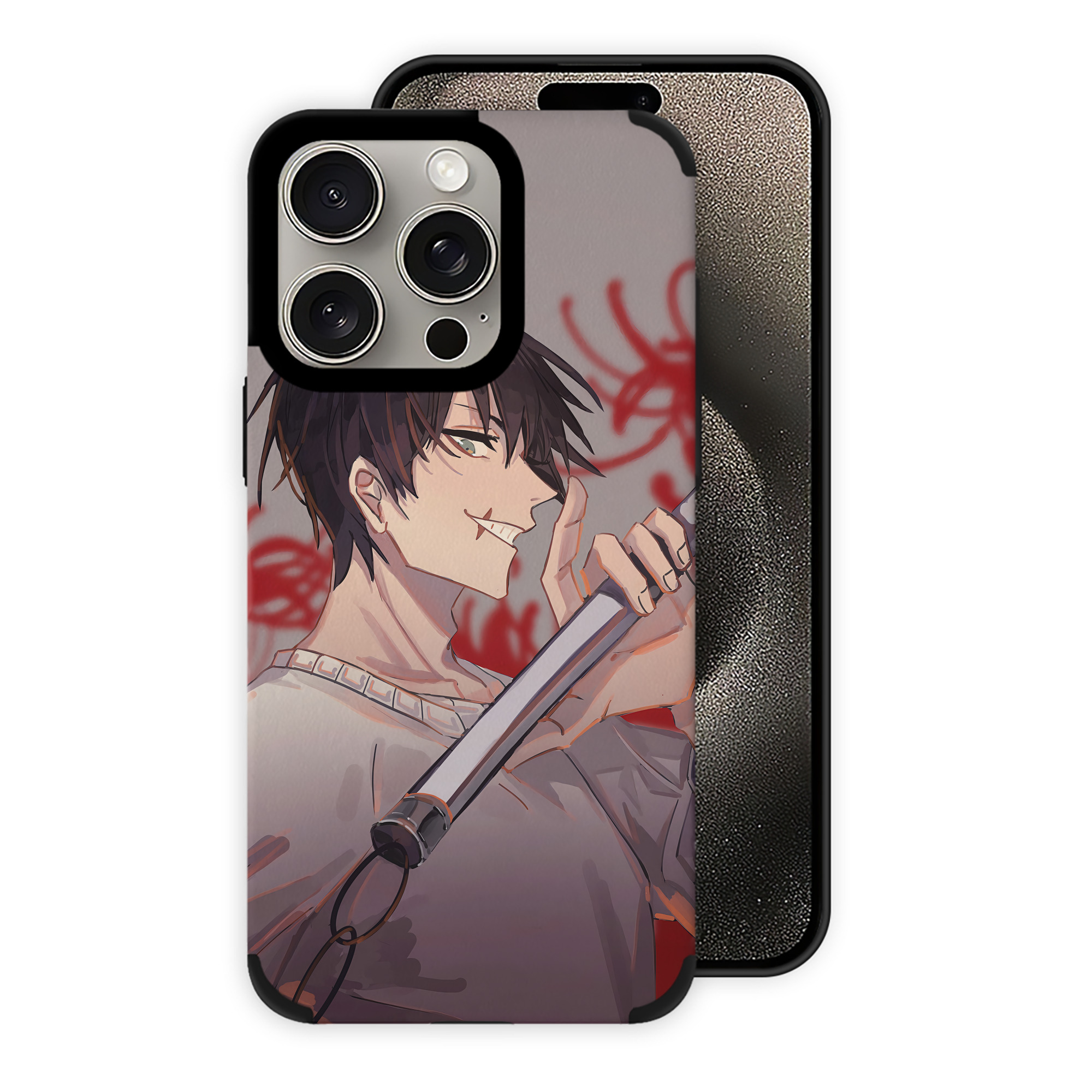 （画像用） 呪術廻戦 Jujutsu Kaisen 【iPhone15ProMax対応】 PUレザー スマホケース 耐衝撃＆黄変防止