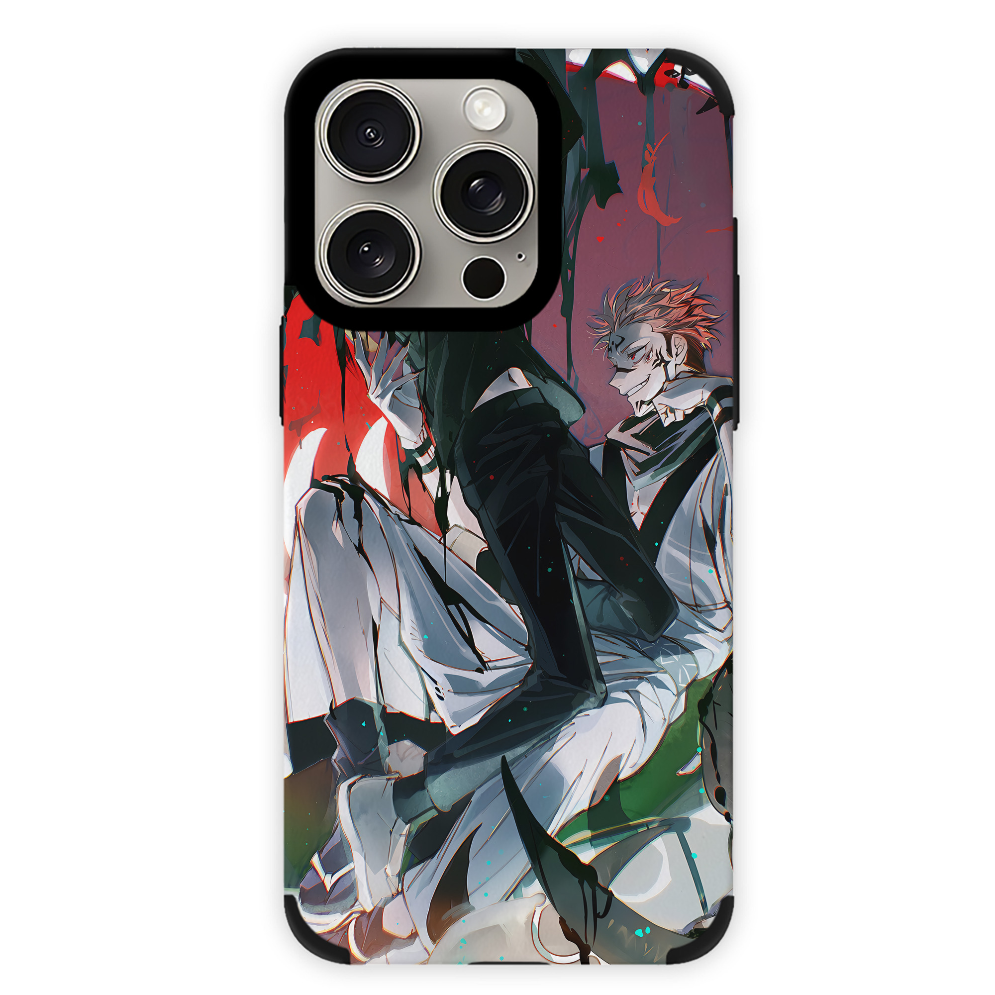 呪術廻戦 Jujutsu Kaisen 【iPhone15ProMax対応】 PUレザー スマホケース 耐衝撃＆黄変防止