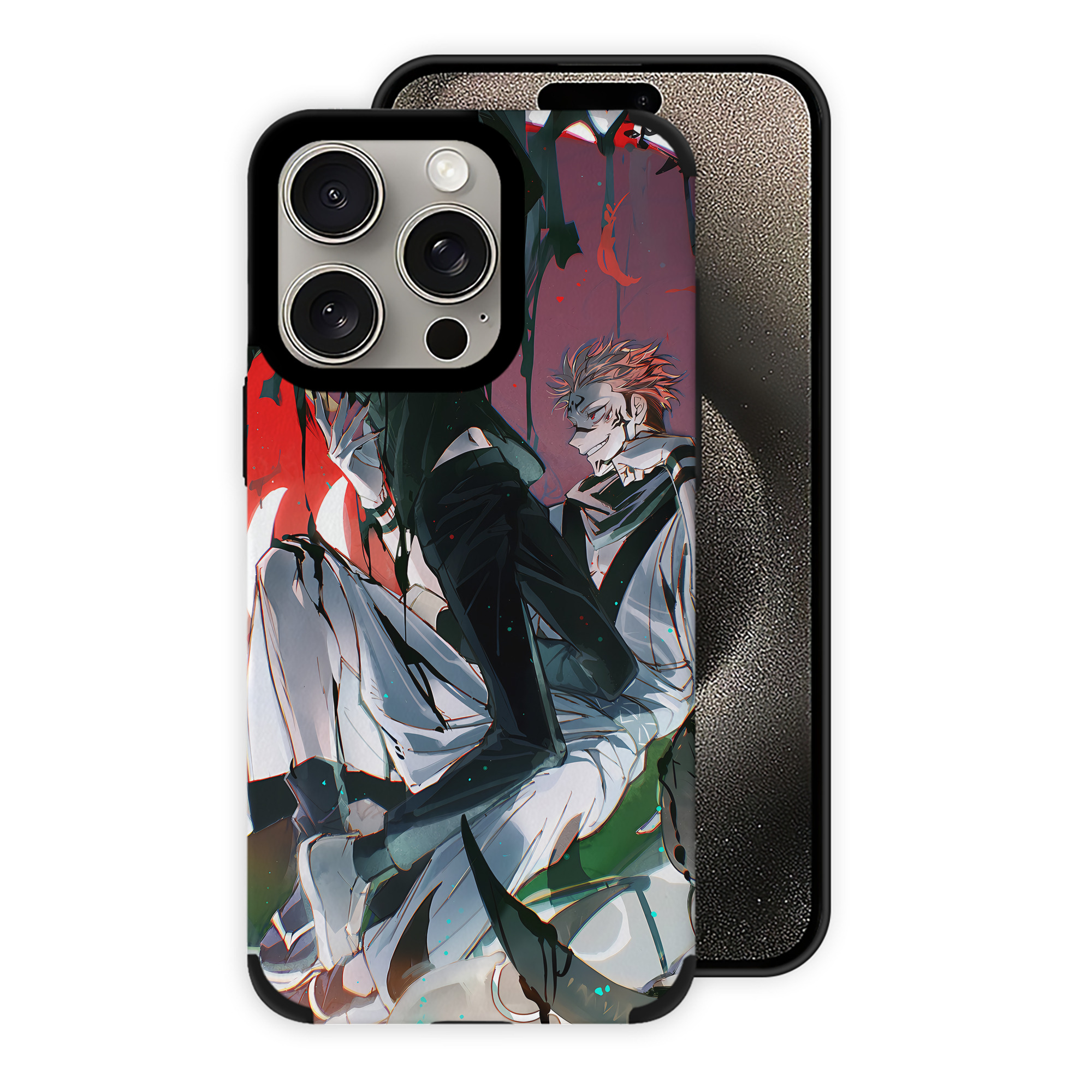 呪術廻戦 Jujutsu Kaisen 【iPhone15ProMax対応】 PUレザー スマホケース 耐衝撃＆黄変防止