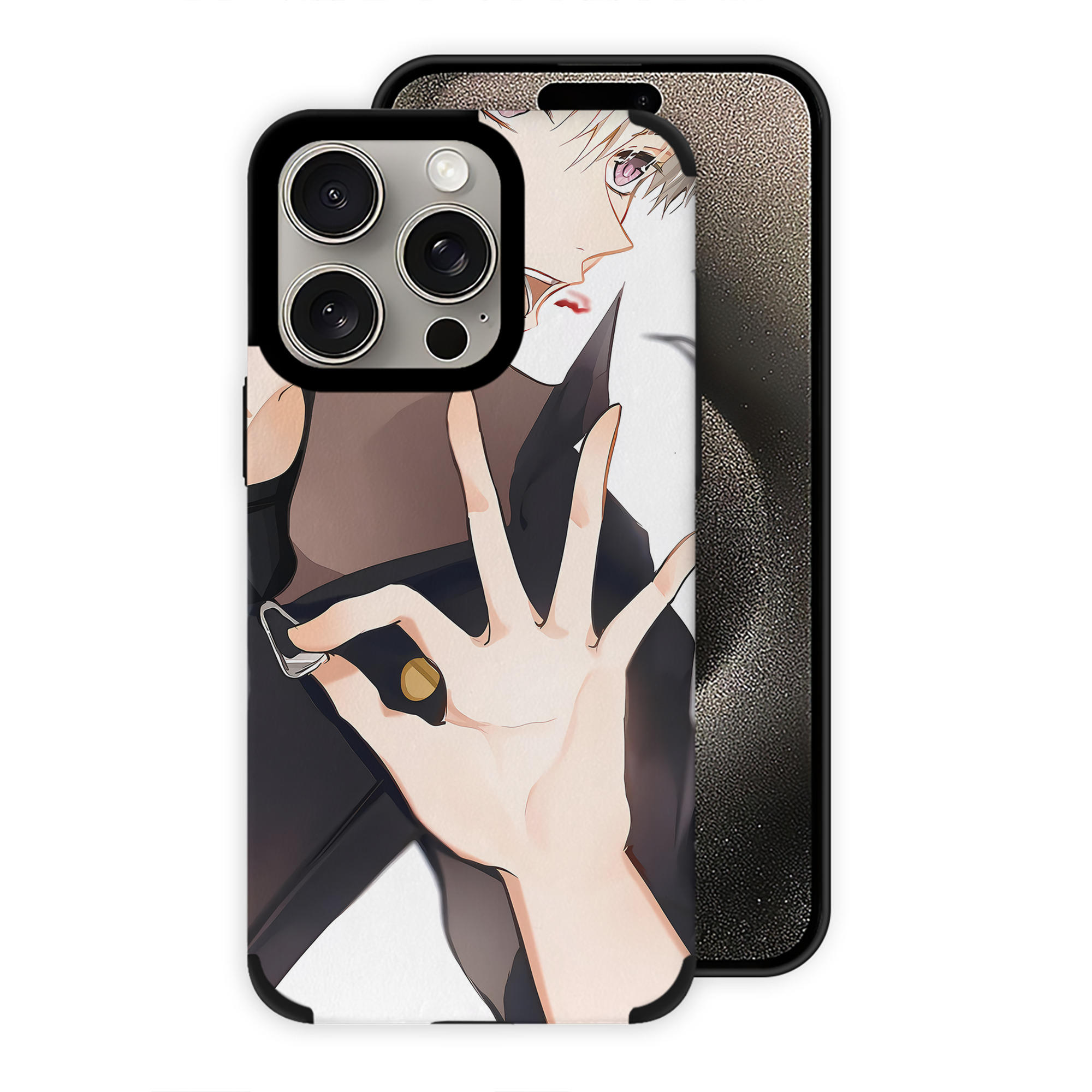 呪術廻戦 Jujutsu Kaisen 【iPhone15ProMax対応】 PUレザー スマホケース 耐衝撃＆黄変防止