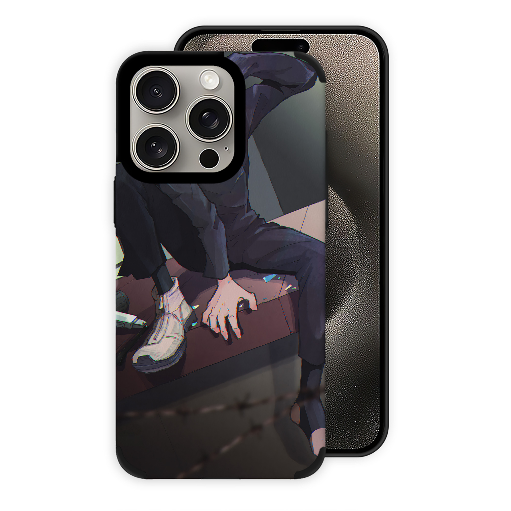（画像用） 呪術廻戦 Jujutsu Kaisen 【iPhone15ProMax対応】 PUレザー スマホケース 耐衝撃＆黄変防止