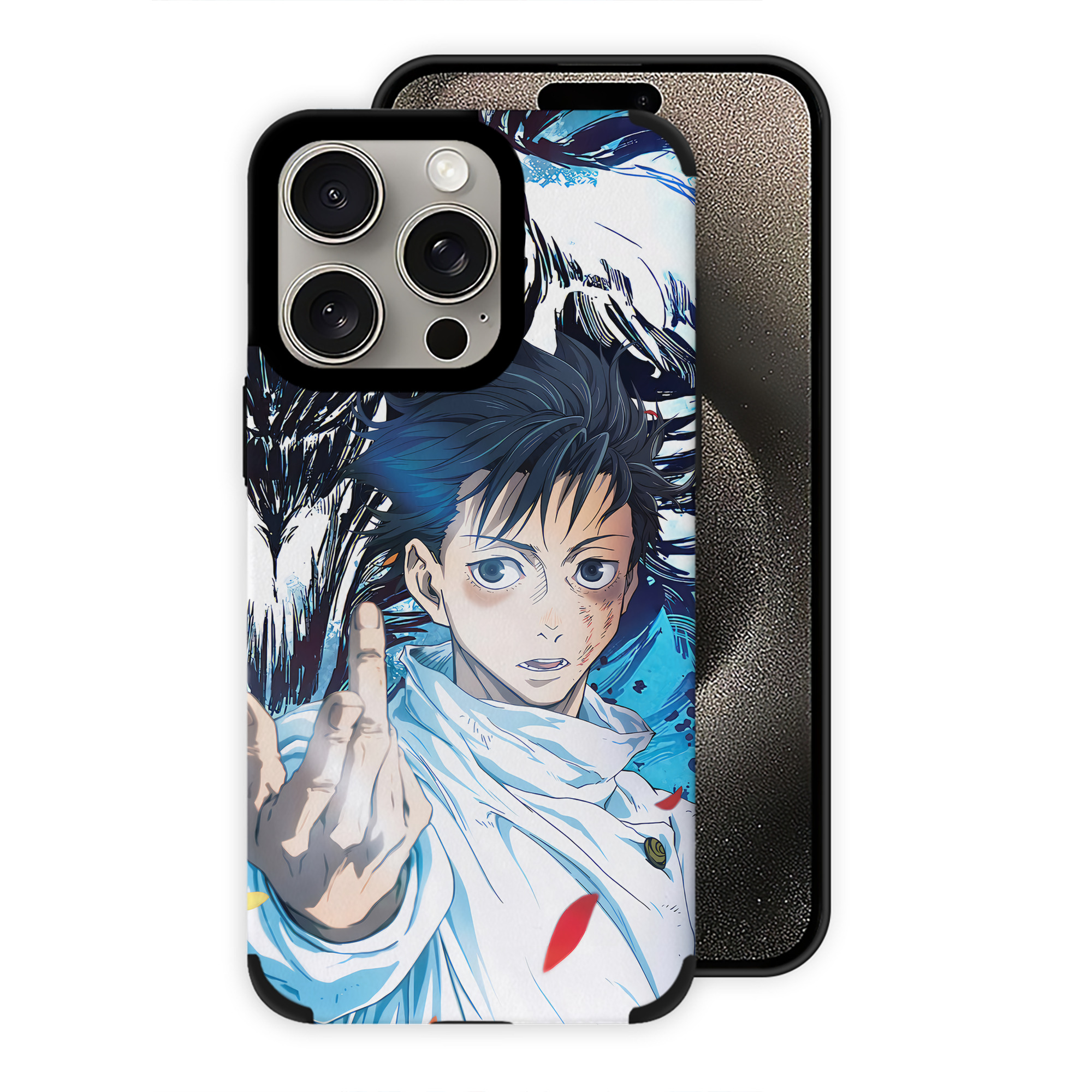 （画像用） 呪術廻戦 Jujutsu Kaisen 【iPhone15ProMax対応】 PUレザー スマホケース 耐衝撃＆黄変防止