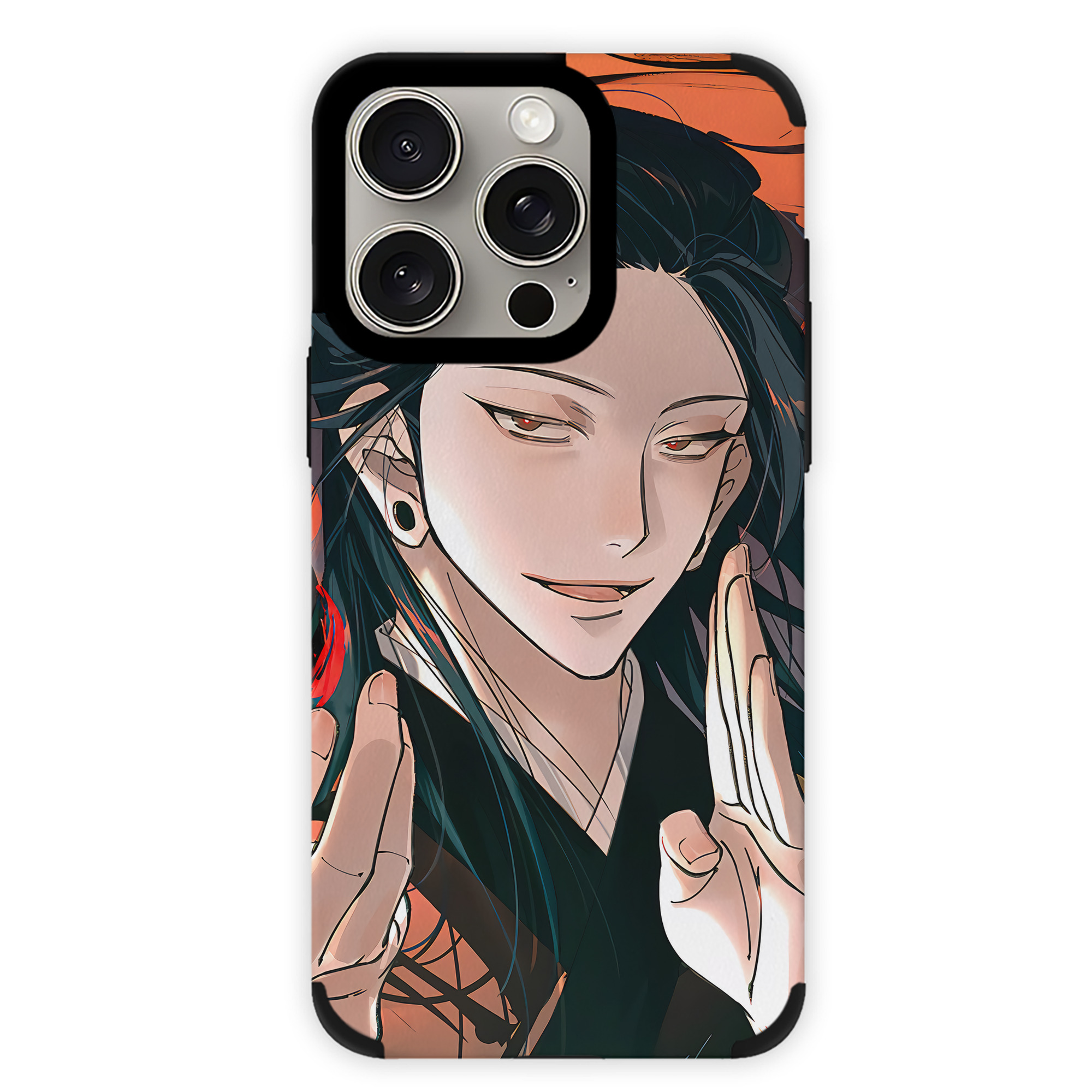 （画像用） 呪術廻戦 Jujutsu Kaisen 【iPhone15ProMax対応】 PUレザー スマホケース 耐衝撃＆黄変防止