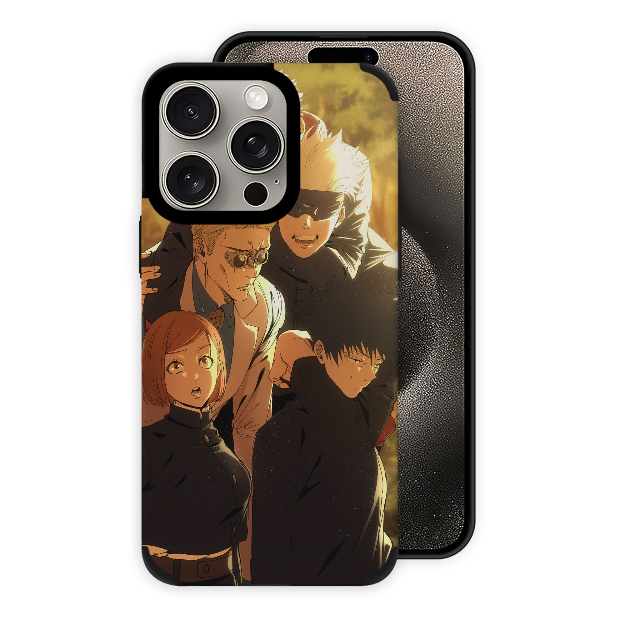 （画像用） 呪術廻戦 Jujutsu Kaisen 【iPhone15ProMax対応】 PUレザー スマホケース 耐衝撃＆黄変防止