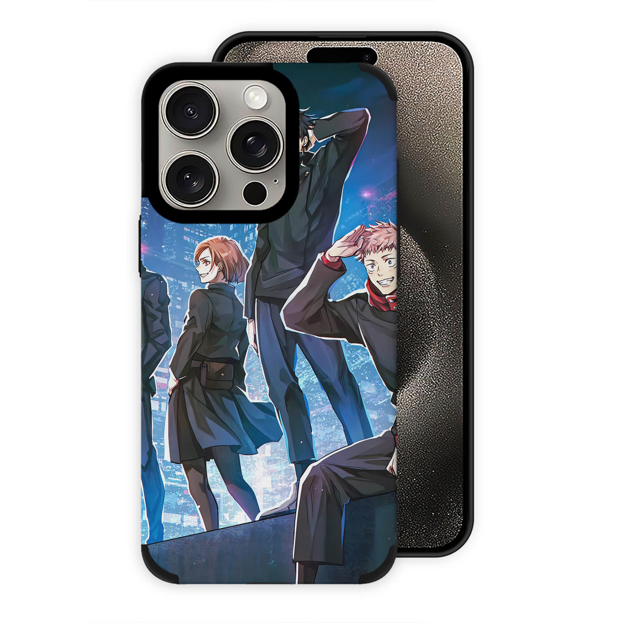 （画像用） 呪術廻戦 Jujutsu Kaisen 【iPhone15ProMax対応】 PUレザー スマホケース 耐衝撃＆黄変防止